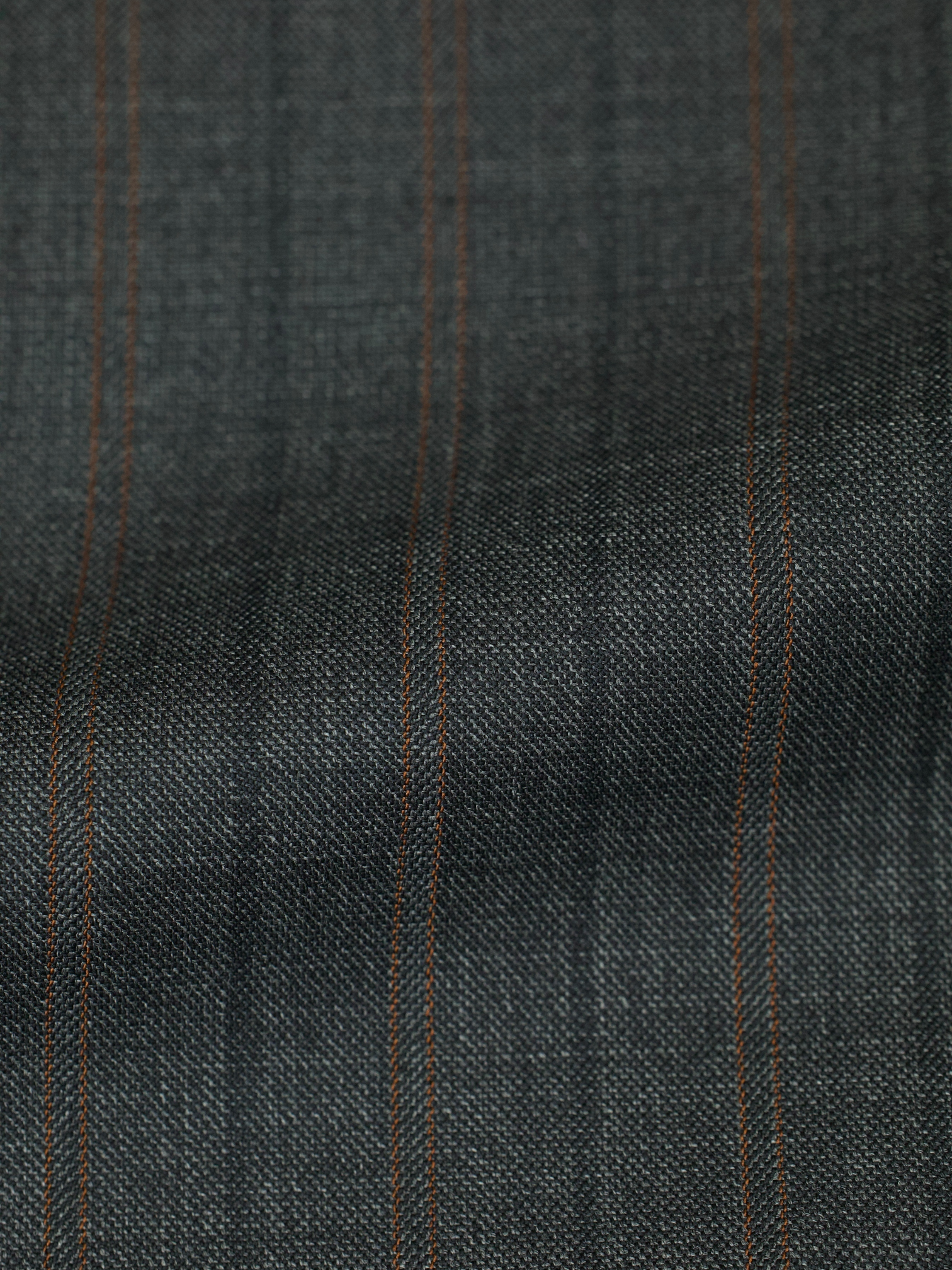 Brioni Grey & Brown Wool Pinstripe Nomentano Jacket