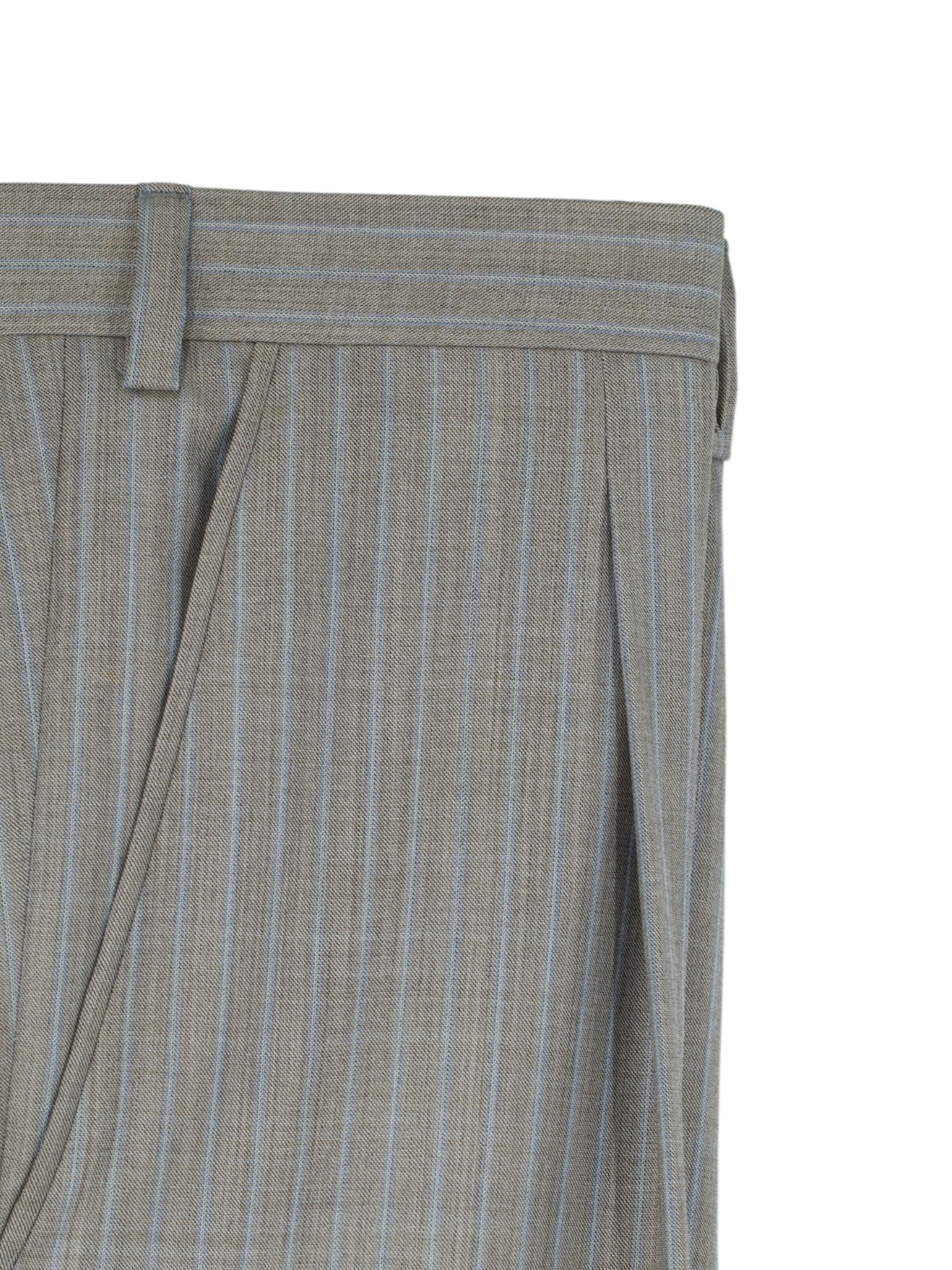 Brioni Taupe & Light Blue Wool-Silk Pinstripe Parlamento Suit