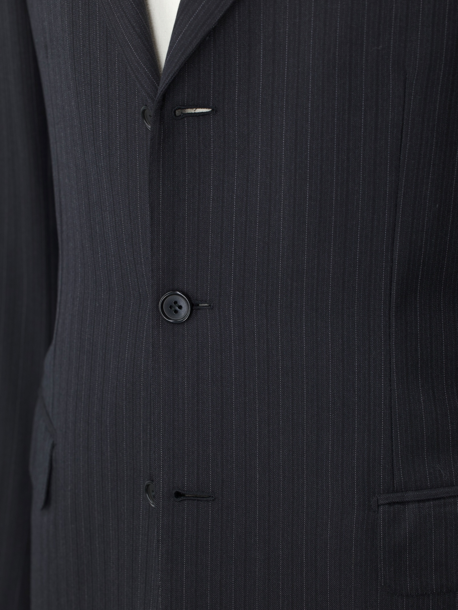 Brioni Dark Grey Escorial-Wool Multi-Pinstripe Nomentano Suit