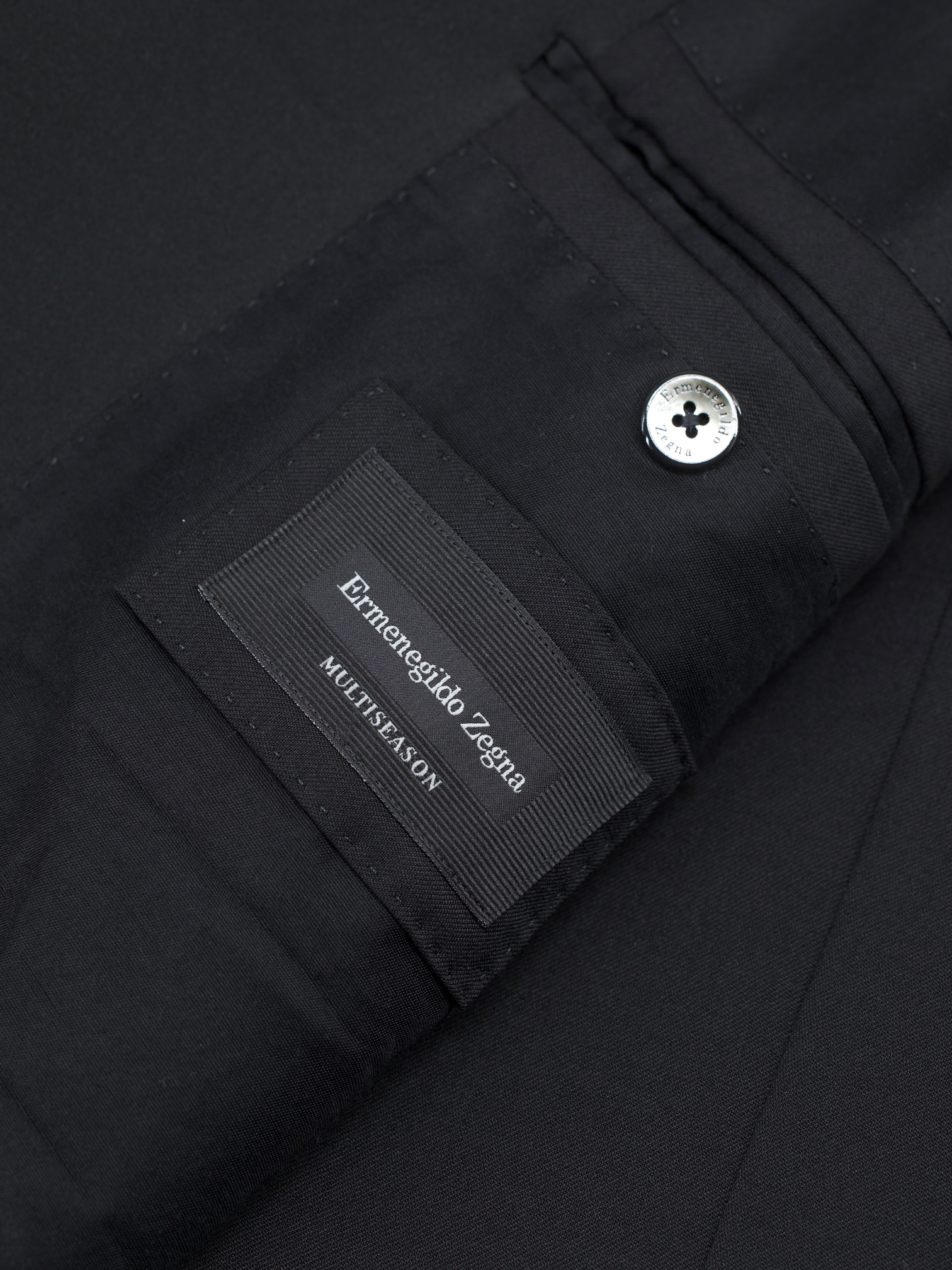Ermenegildo Zegna Black Multiseason Wool Milanese-Style Tuxedo