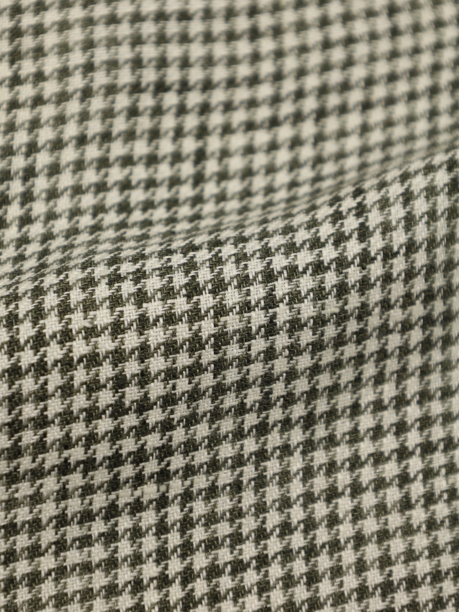 Loro Piana Olive Green Pied de Poule Rain System Linen Jacket