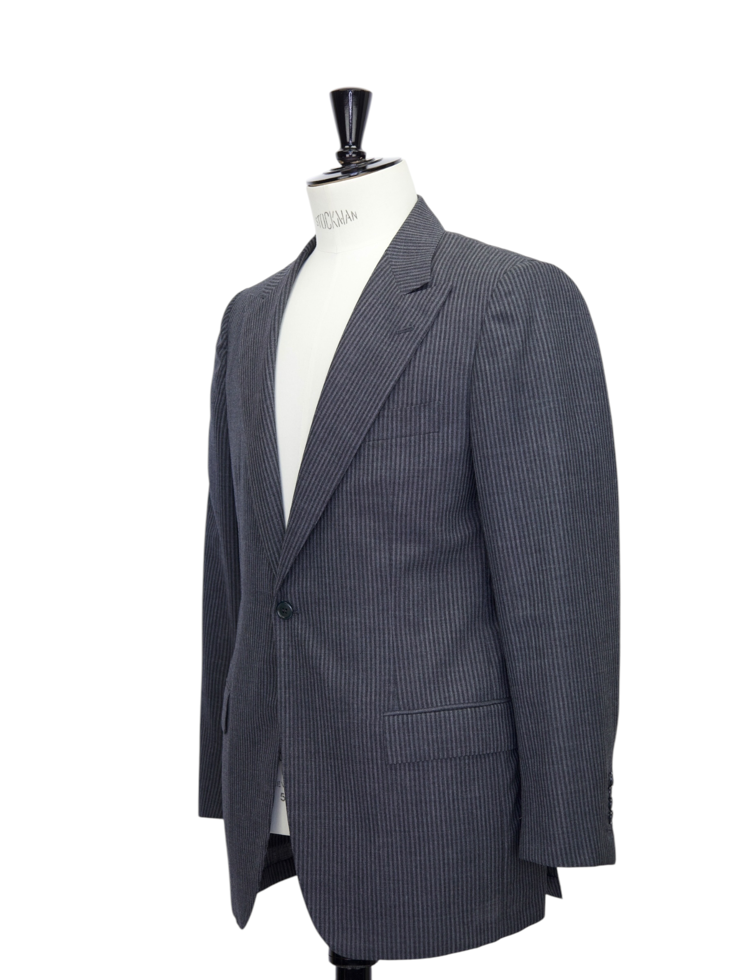 Kiton Grey Wool Pinstripe Suit