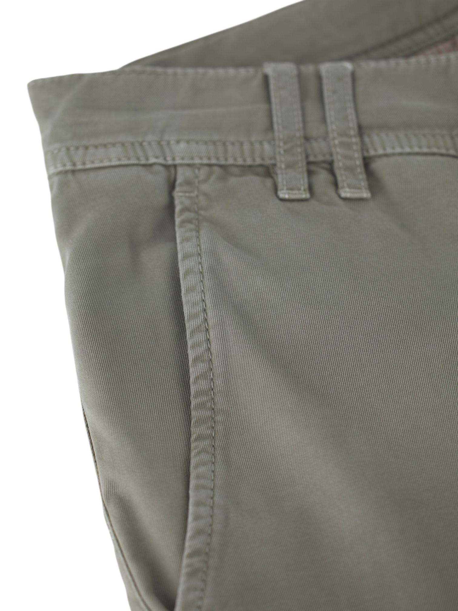 Brunello Cucinelli Olive Green Cotton 5-Pocket Chino