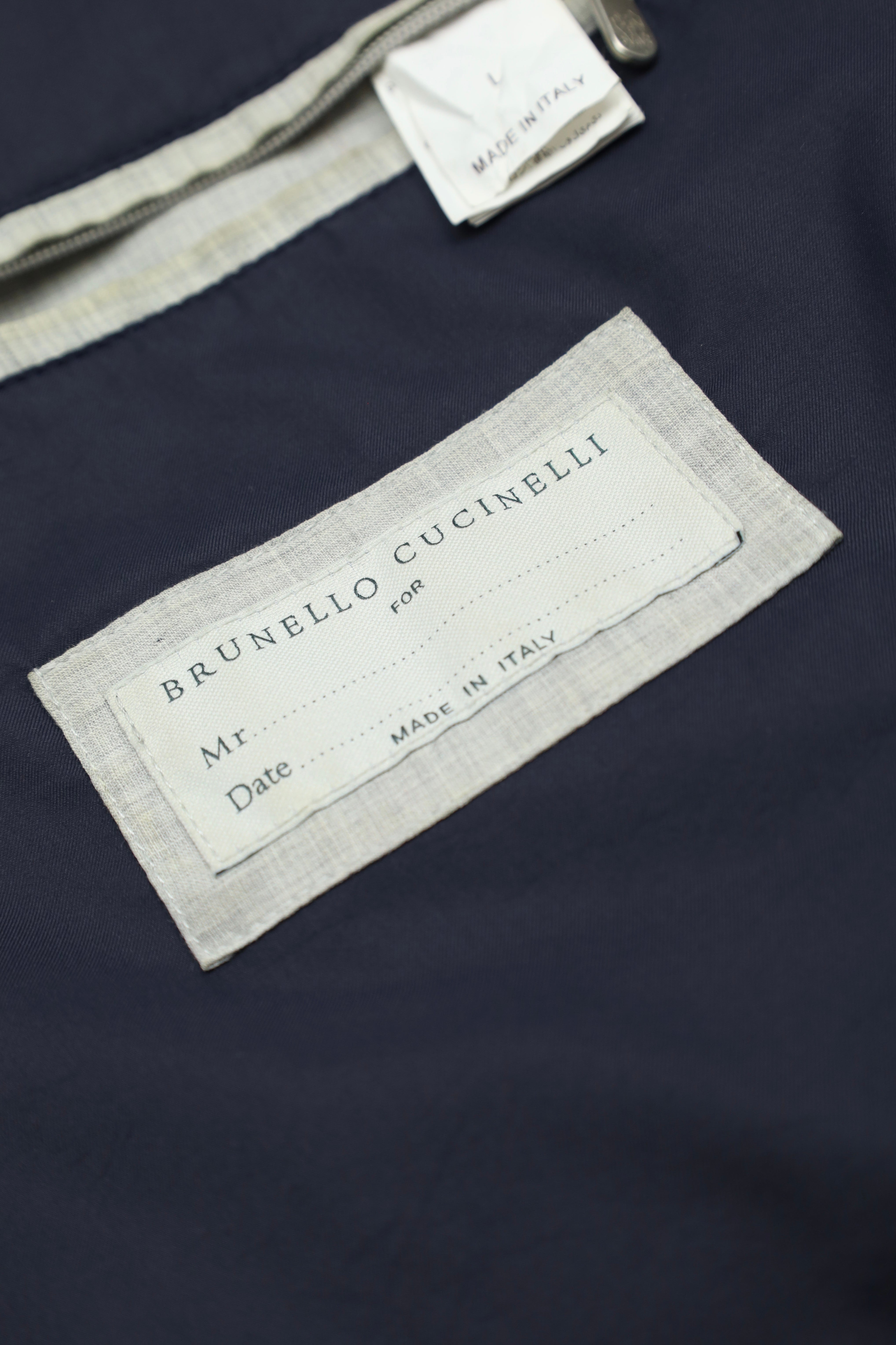 Brunello Cucinelli Grey Cotton Bomberjacket