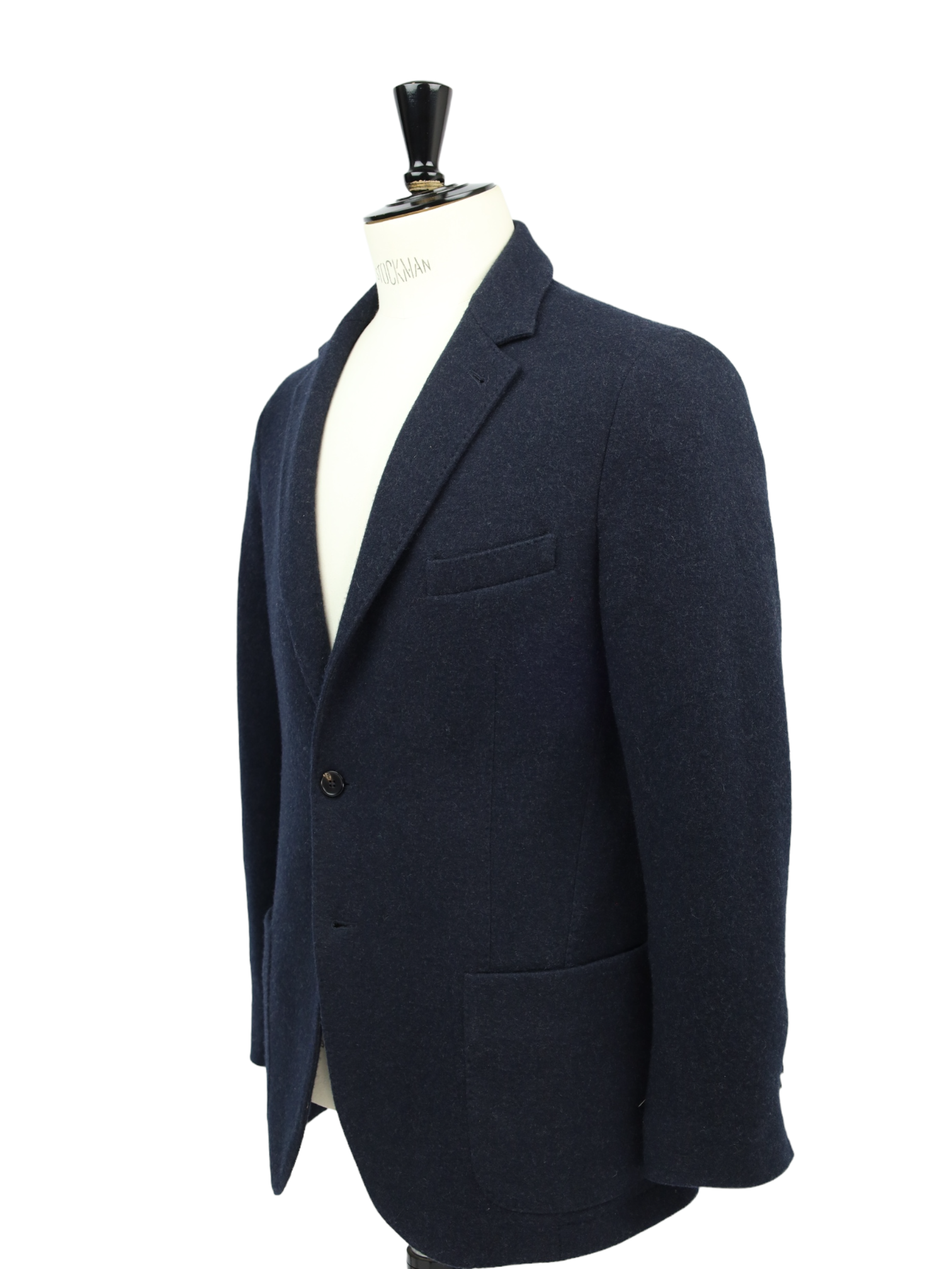 Loro Piana Navy Plushy Unconstructed Cashmere-Blend Blazer