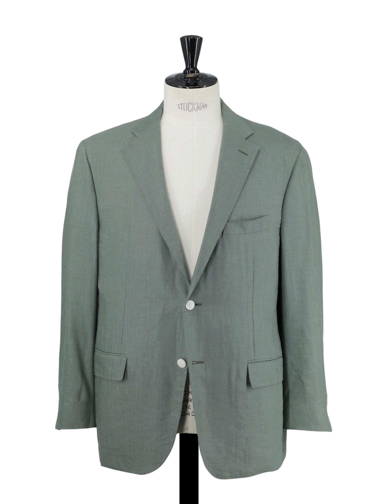 Corneliani Sage Green Linen & Silk Summer Jacket