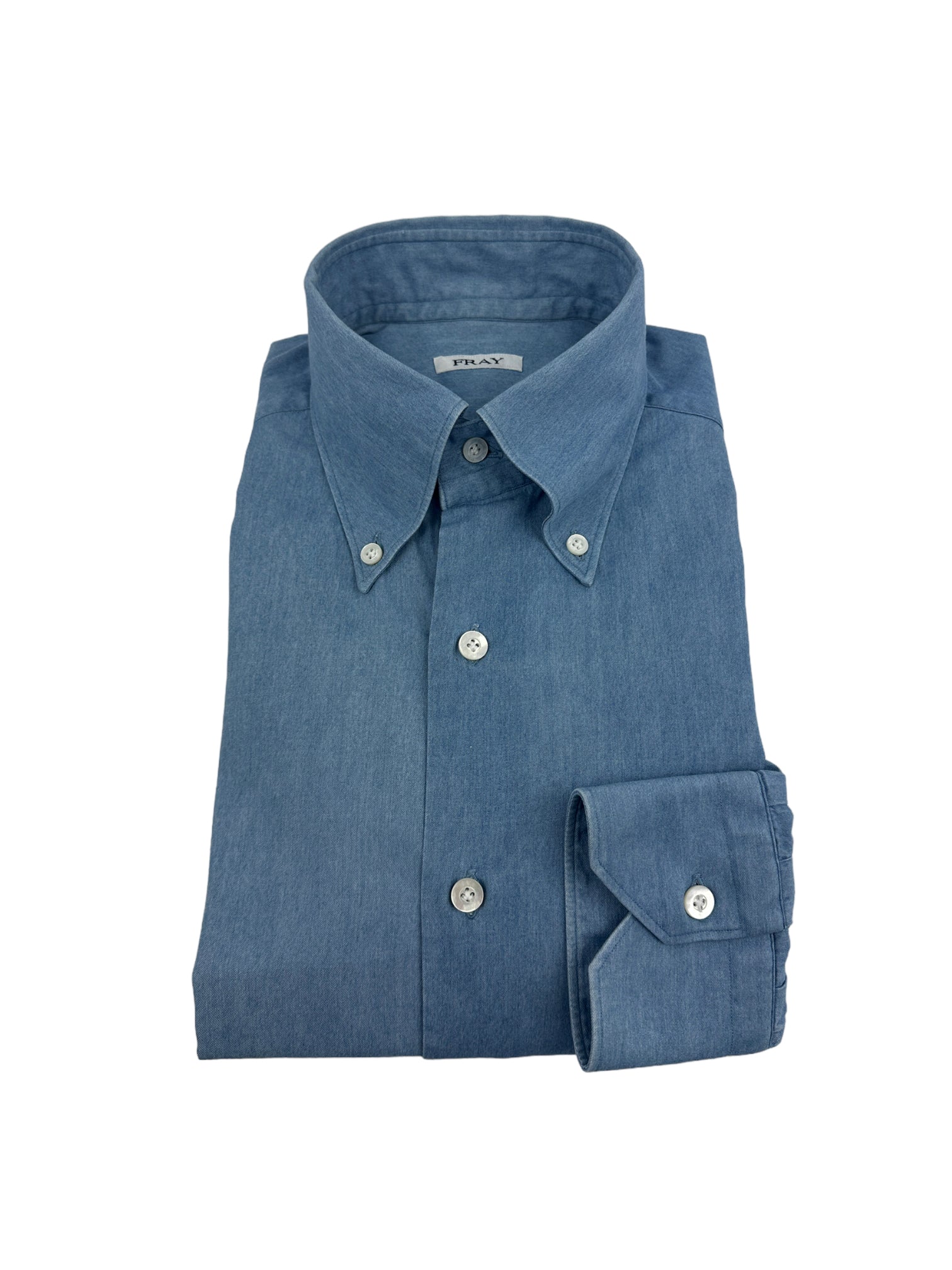 Fray Light Blue Denim Shirt