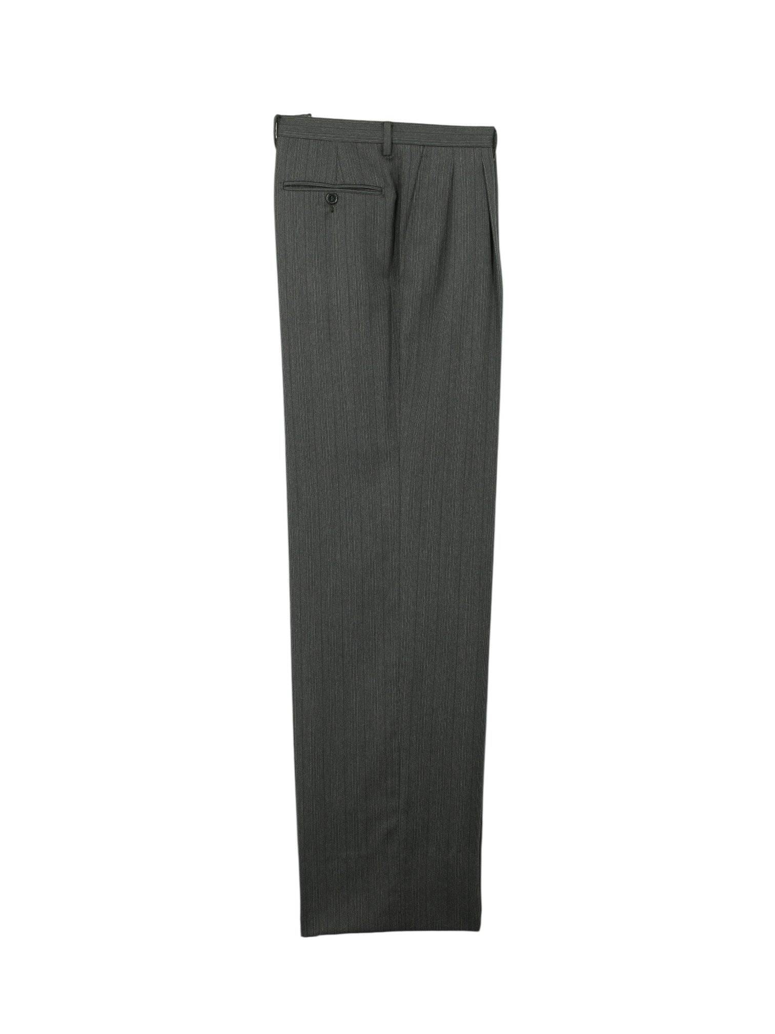 Corneliani Grey Vintage Fine-Wool Double Breasted Pinstripe Suit