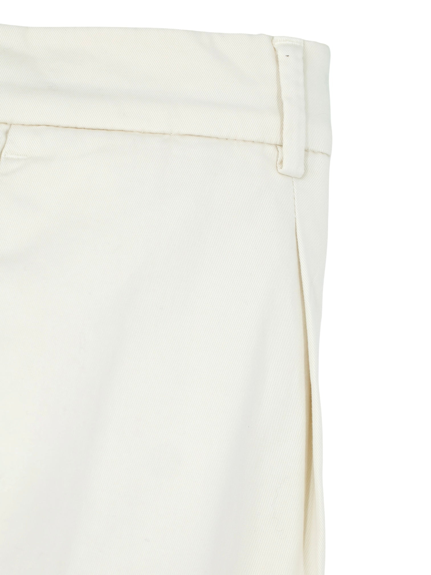 Brunello Cucinelli Ecru Cotton-Stretch Twill Chino