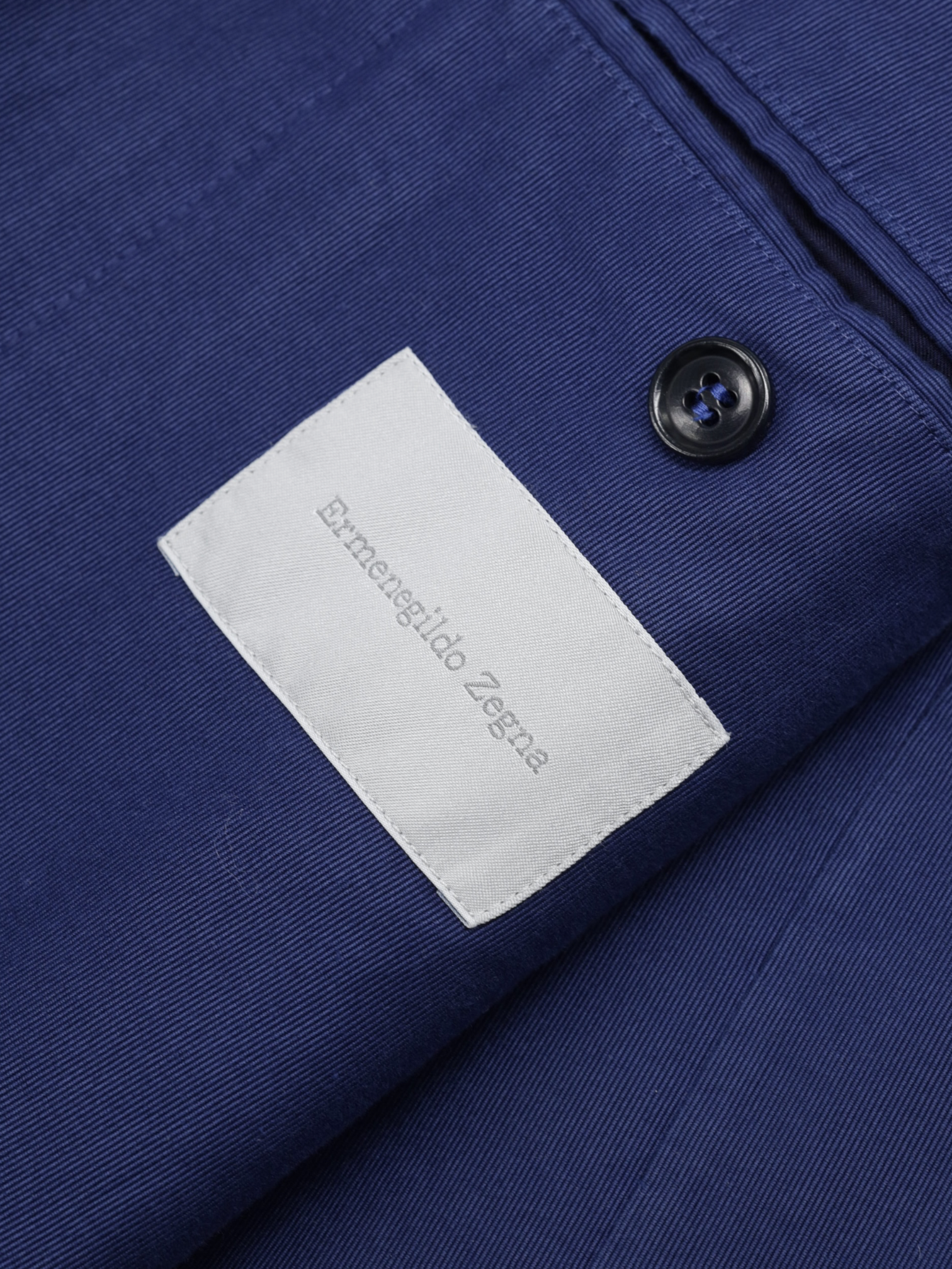 Ermenegildo Zegna Blue Pure-Cotton Twill Summer Jacket