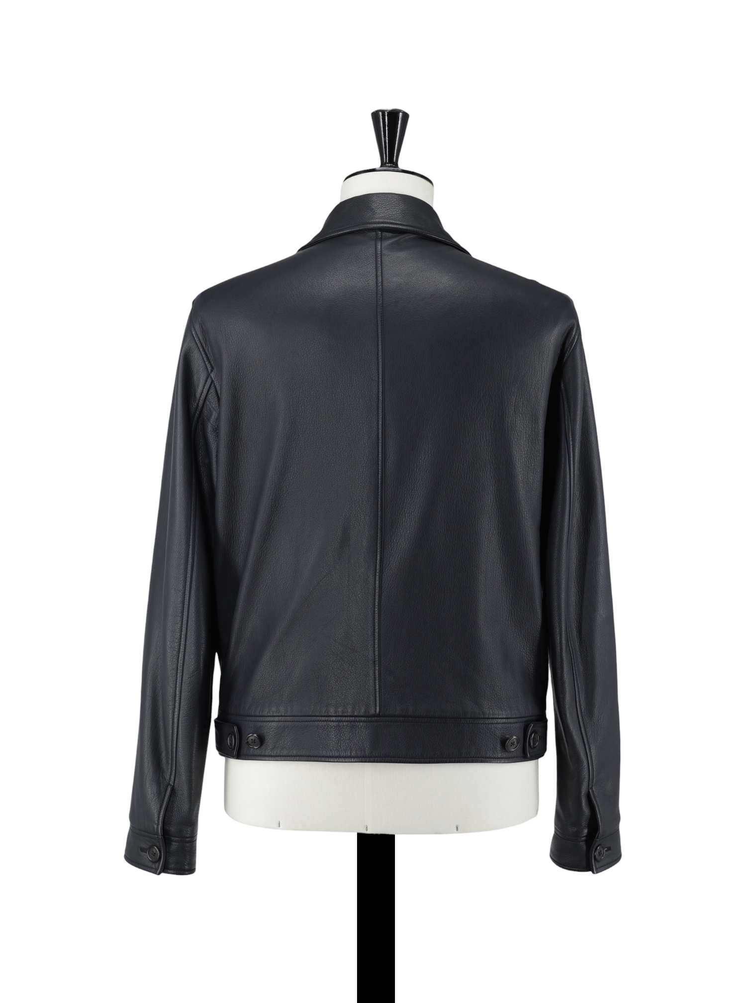 Cesare Attolini Dark Grey Deerskin Blouson Jacket