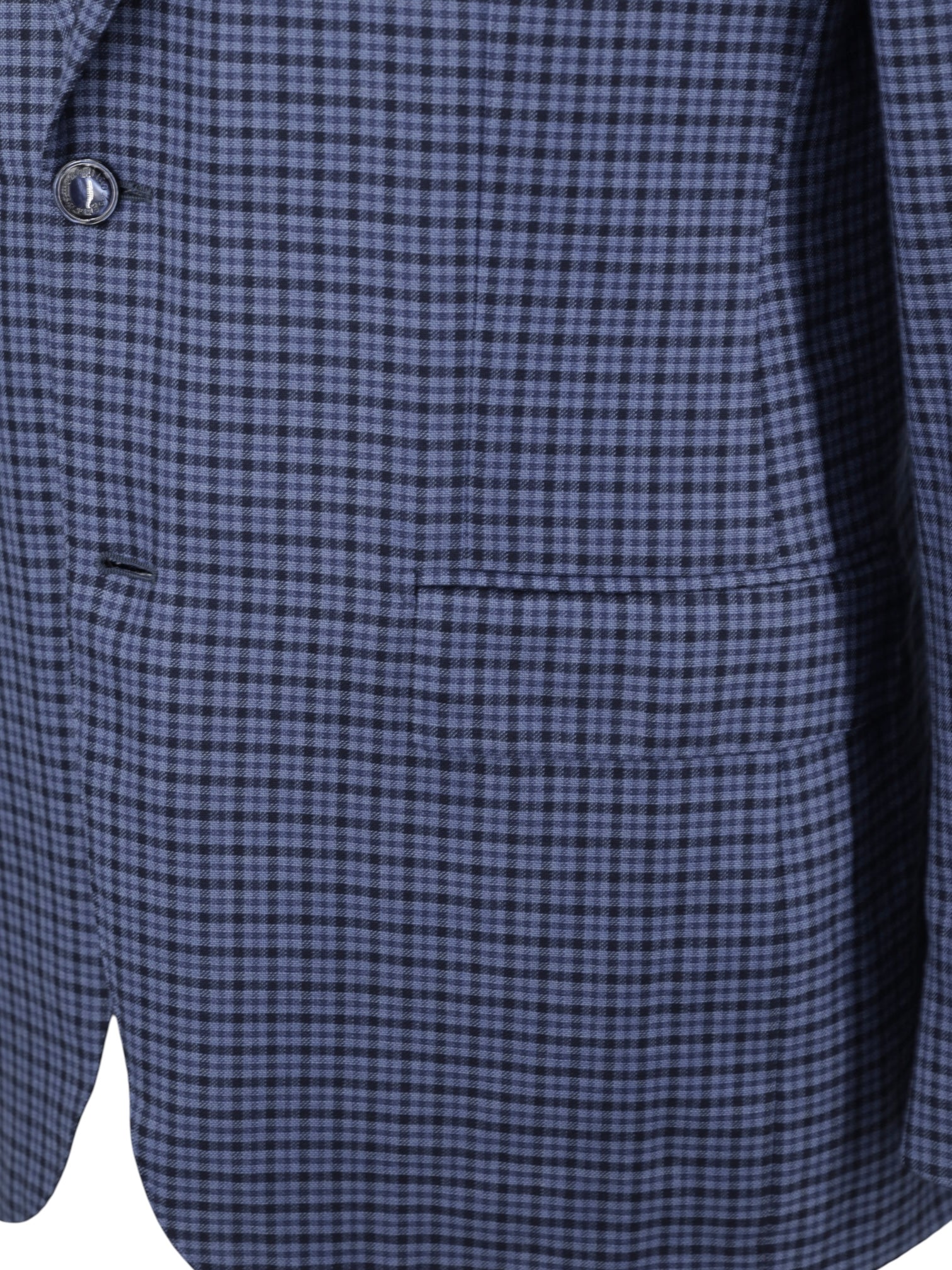 Ermenegildo Zegna Steel Blue Lightweight-Cashmere Checkered Mila Jacket