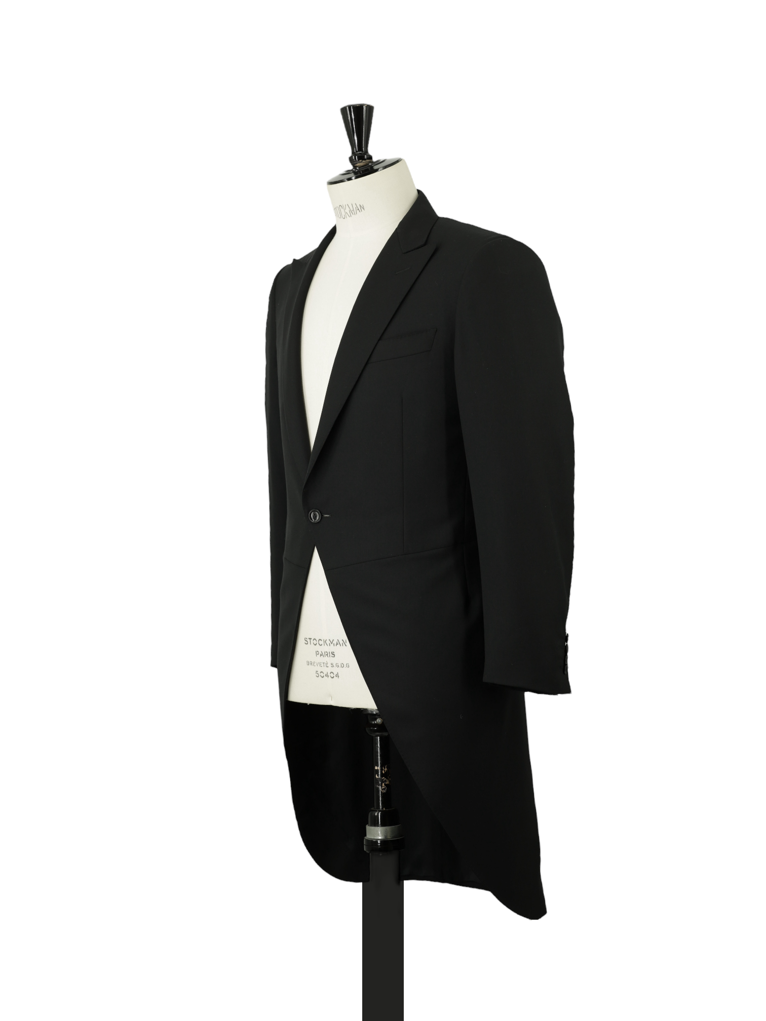 Canali Black Extrafine Wool Twill Classic Jacquet