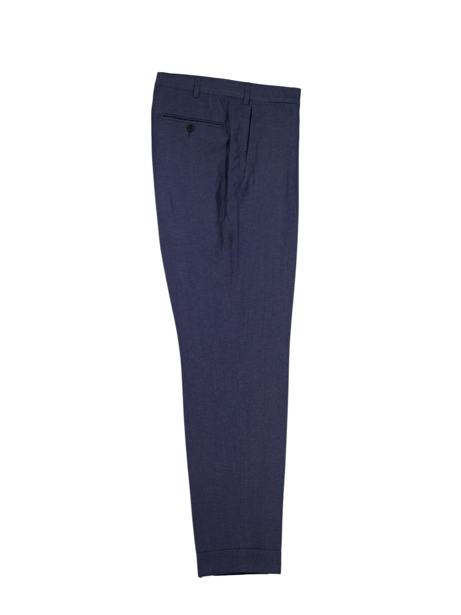 Ermenegildo Zegna Dark Blue Wool & Linen Twill Torino Suit