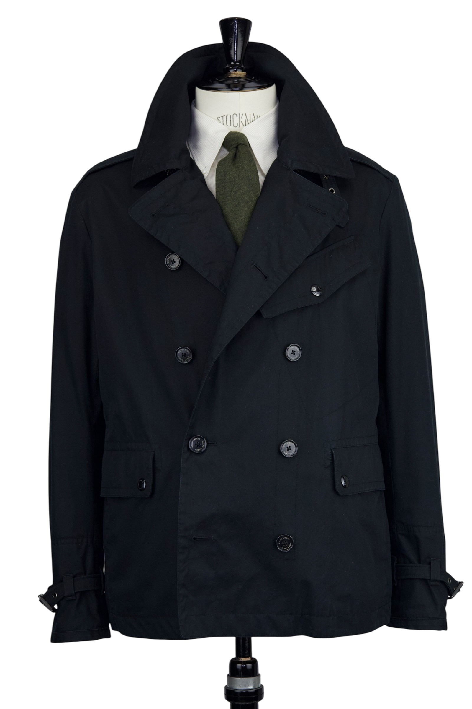 Ralph Lauren Purple Label Black Cotton Field Jacket