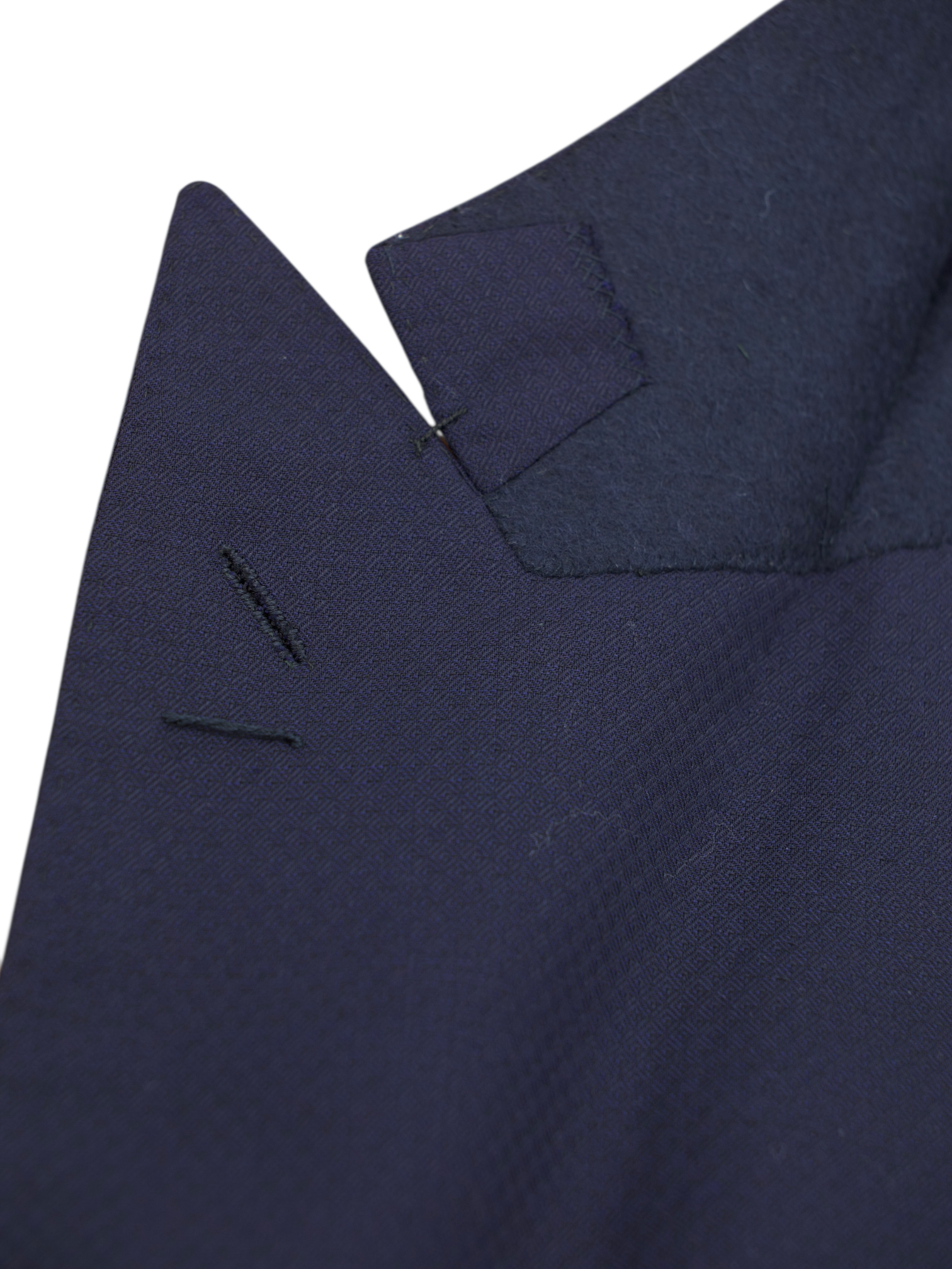 Cesare Attolini Navy Fine-Wool Micro-Pattern Jacket