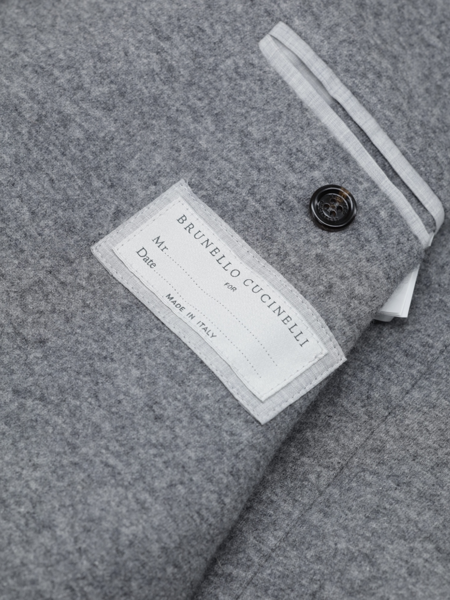 Brunello Cucinelli Grey Unconstructed Plushy-Cashmere Jacket