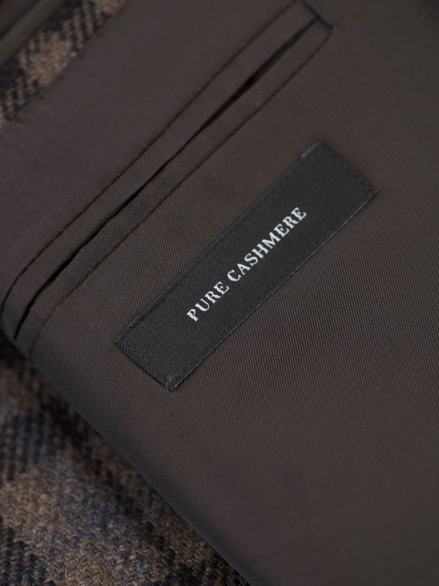 Ermenegildo Zegna Brown Pure Cashmere Tartan Mila Jacket