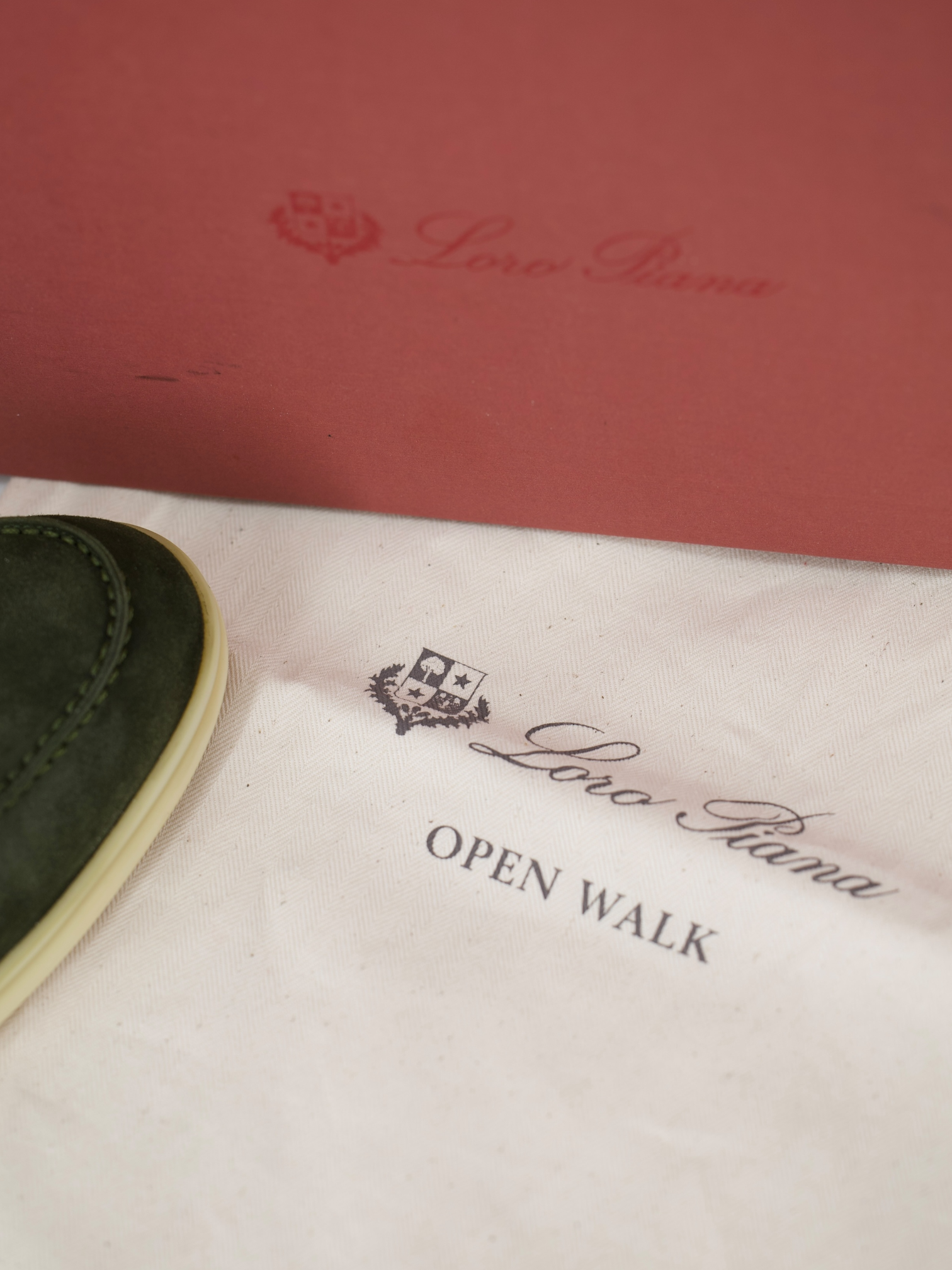 Loro Piana Cucunci Green Suede Open Walk Ankle Boots