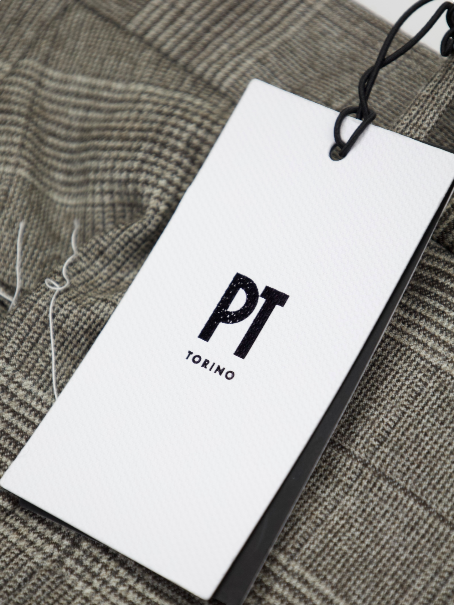 PT01 Grey Prince of Wales Trousers