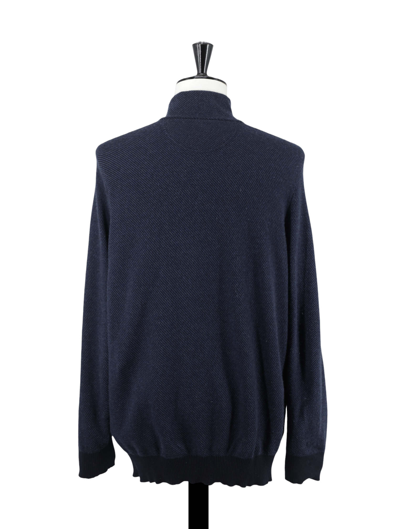 Loro Piana Steel Blue Pure-Cashmere Roadster Pull Half-Zip Sweater