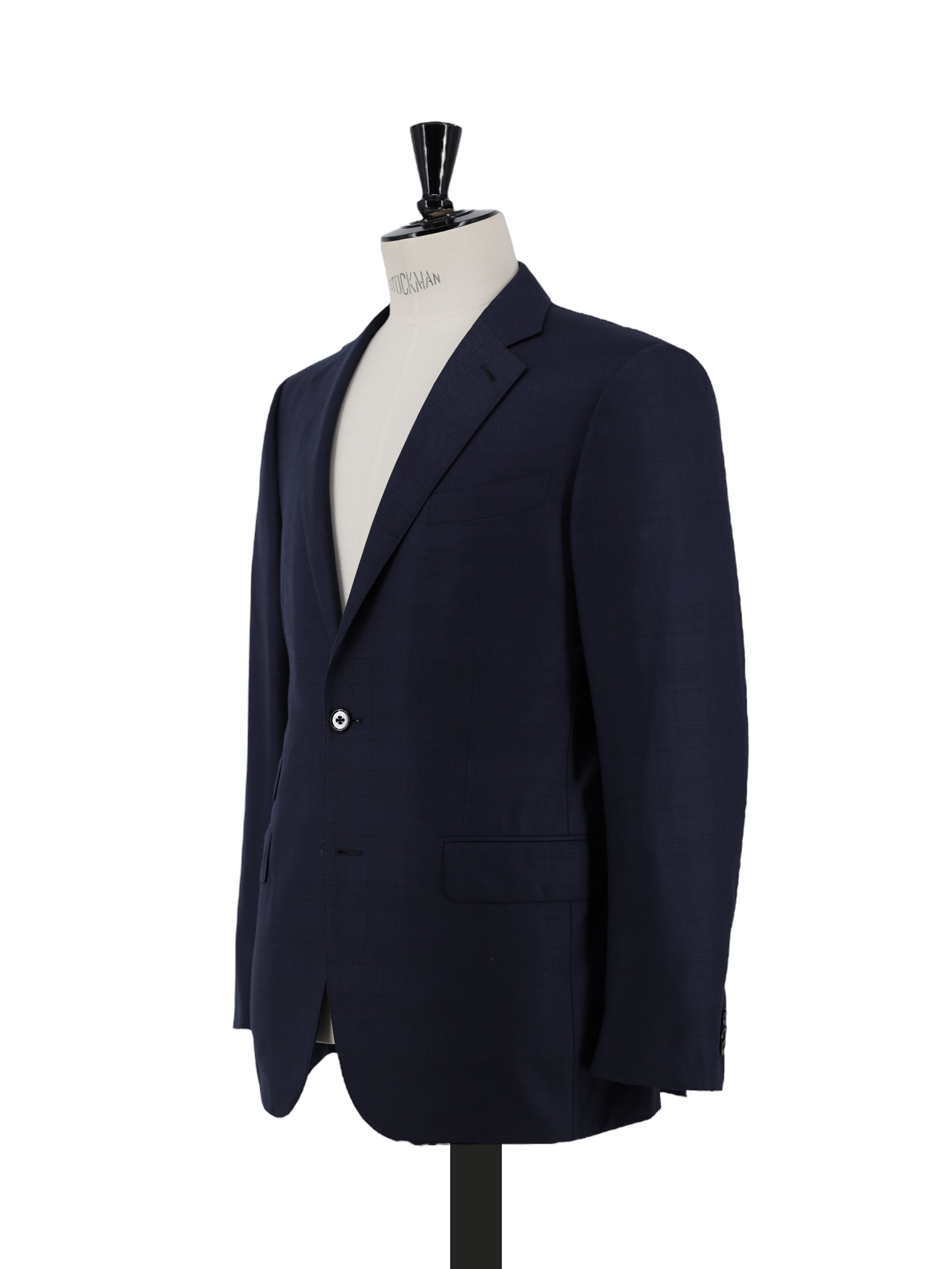 Ermenegildo Zegna Navy 12milmil12 Shadow-Check Milano Suit