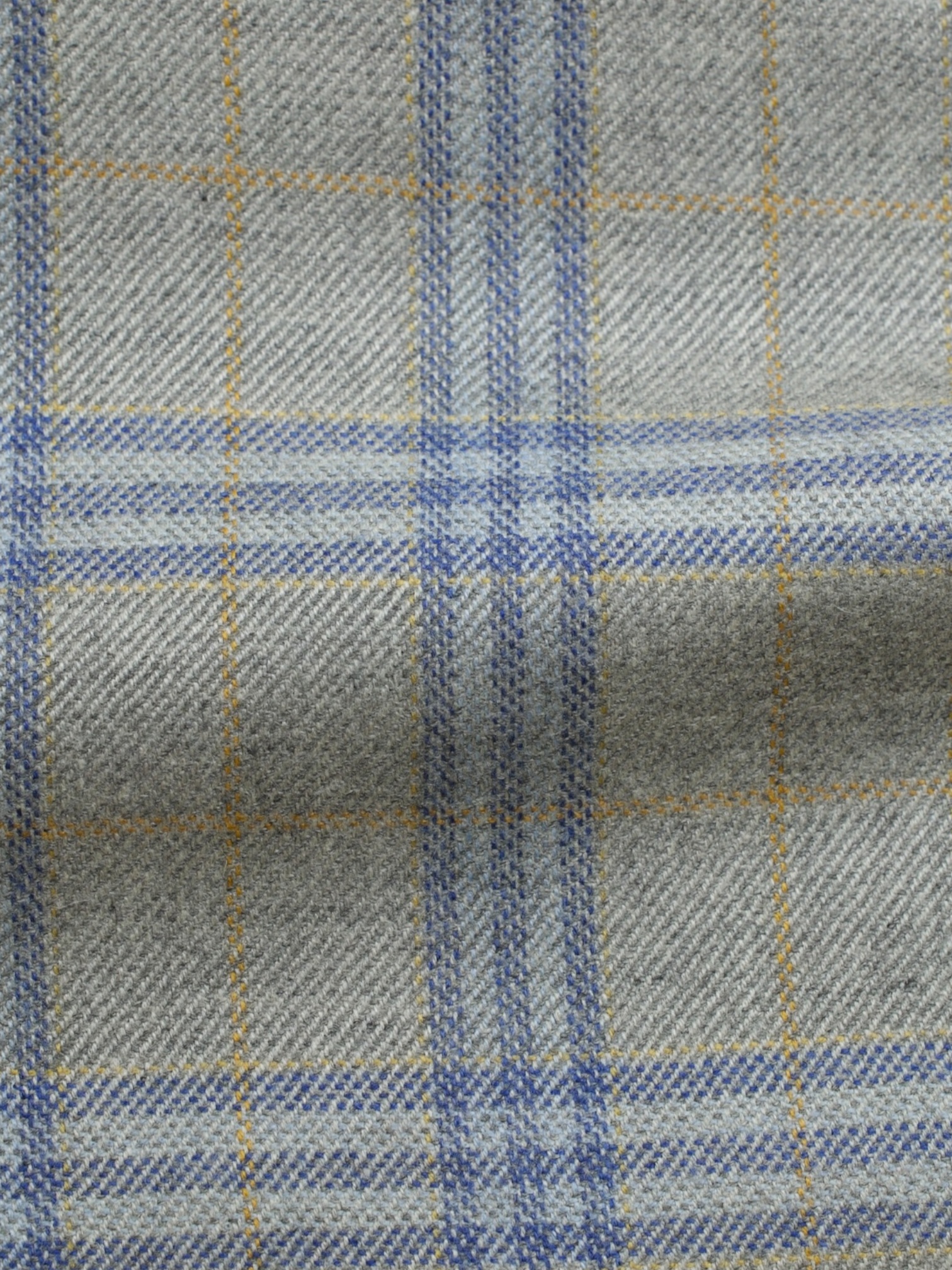 Kiton Taupe, Light Blue & Orange Pure-Cashmere Windowpane Jacket