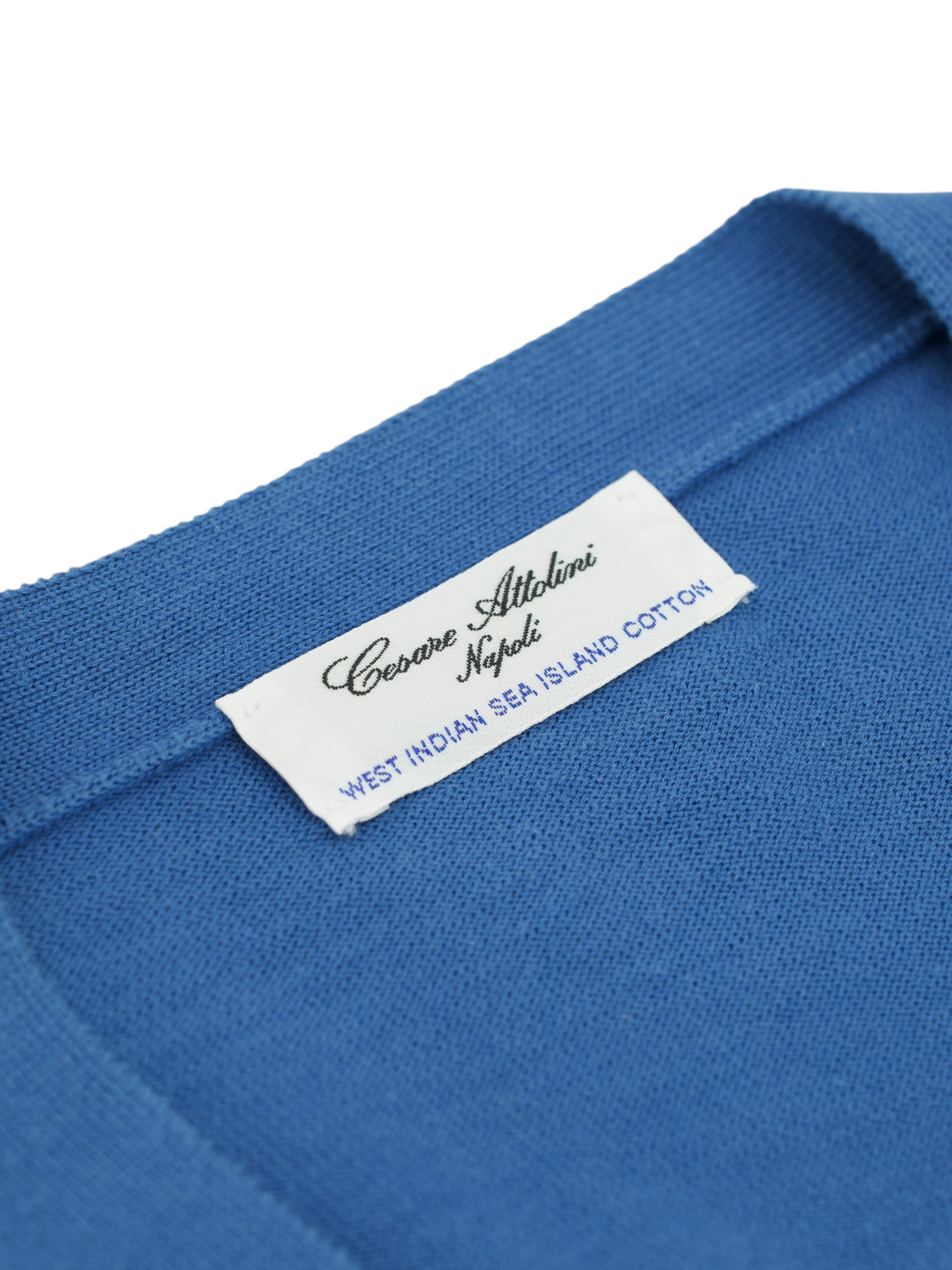 Cesare Attolini Olympic Blue Pure Sea-Island Cotton Cardigan