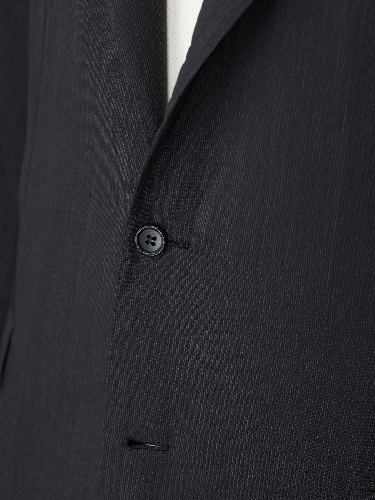 Kiton Dark Grey Vintage Super 150's "Diamante Blu" Micro-Stripe Suit