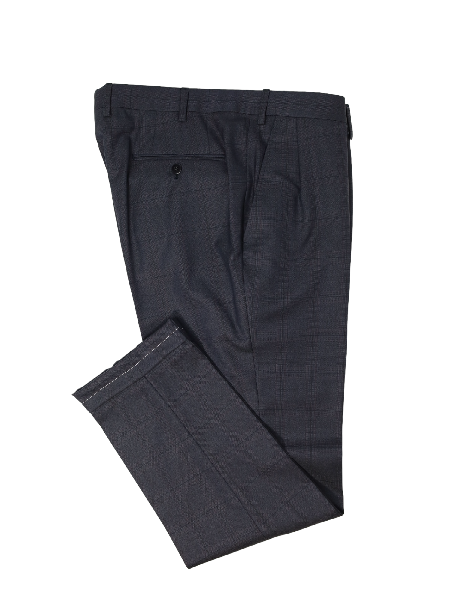 Brioni Grey 3-Piece Windowpane Suit