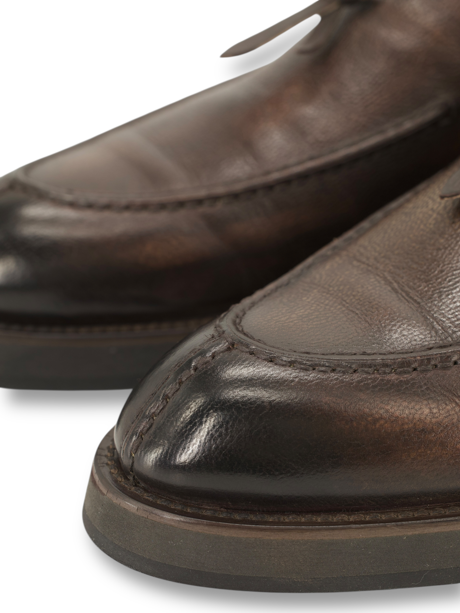 Brioni Dark Brown Calfleather "Lukas" Tassel Loafers