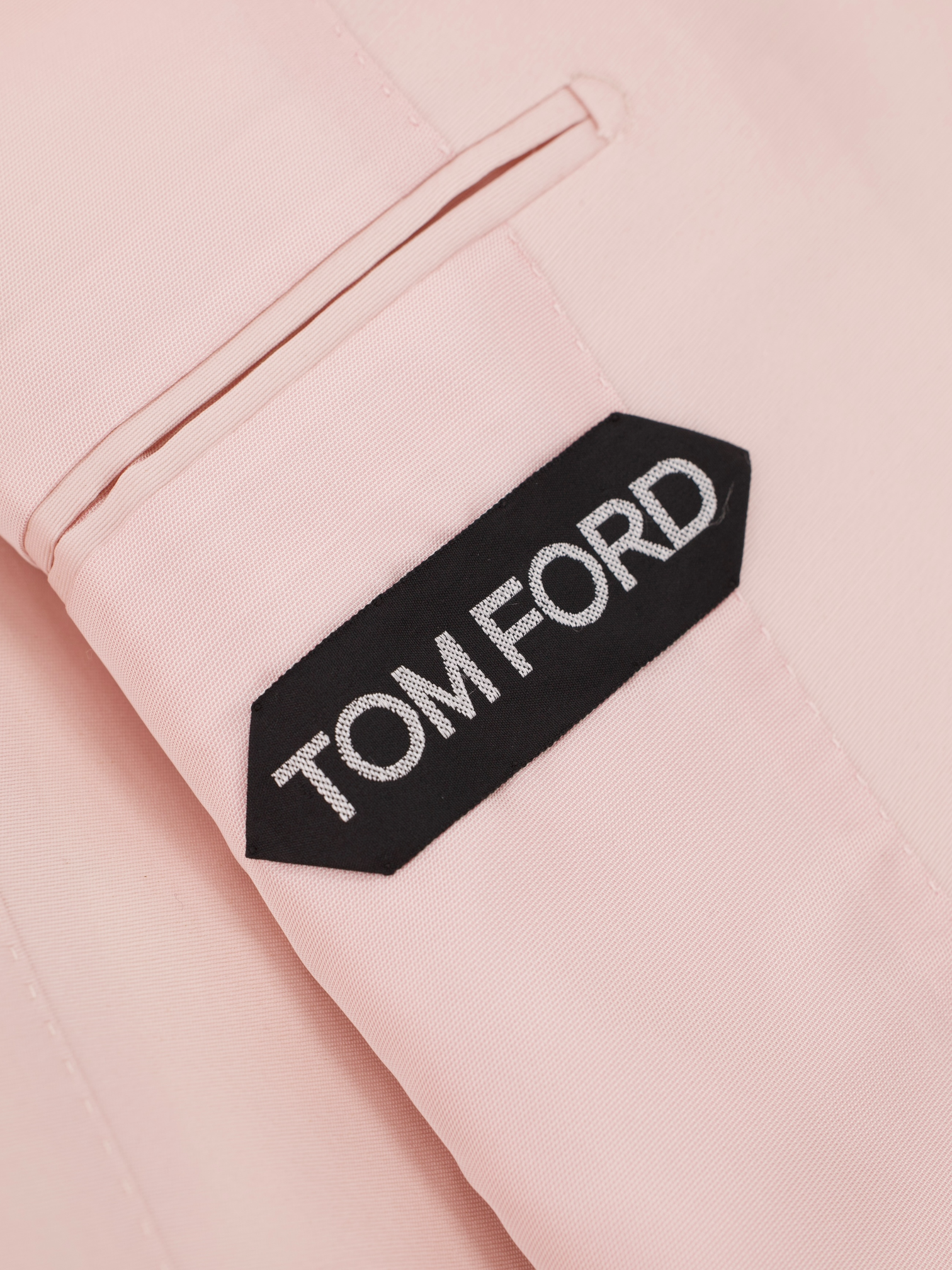 Tom Ford Light Pink Wool & Silk Twill Atticus Jacket