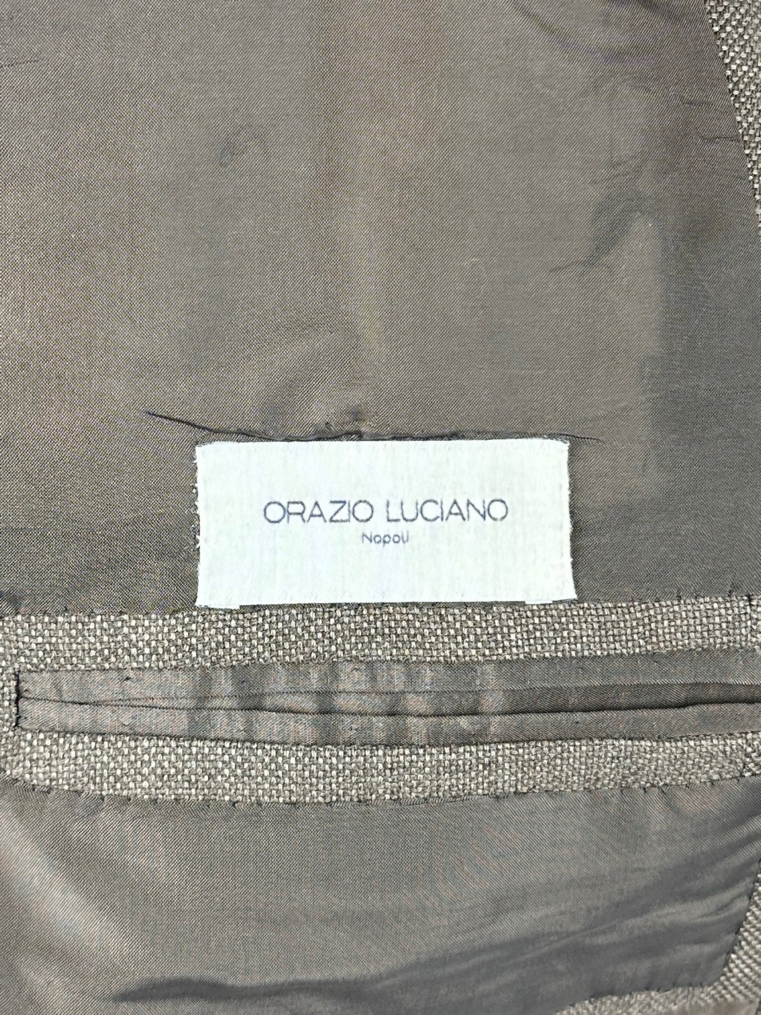 Orazio Luciano chocoladebruine jas