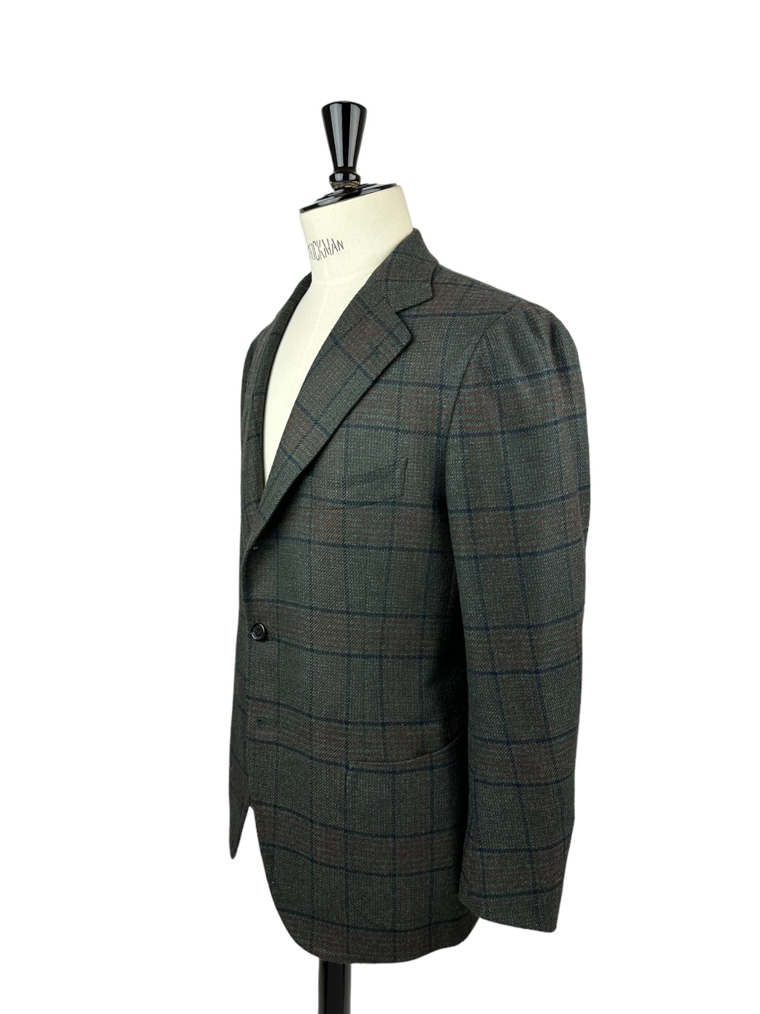Cesare Attolini Forest Green Tartan Cashmere Jacket