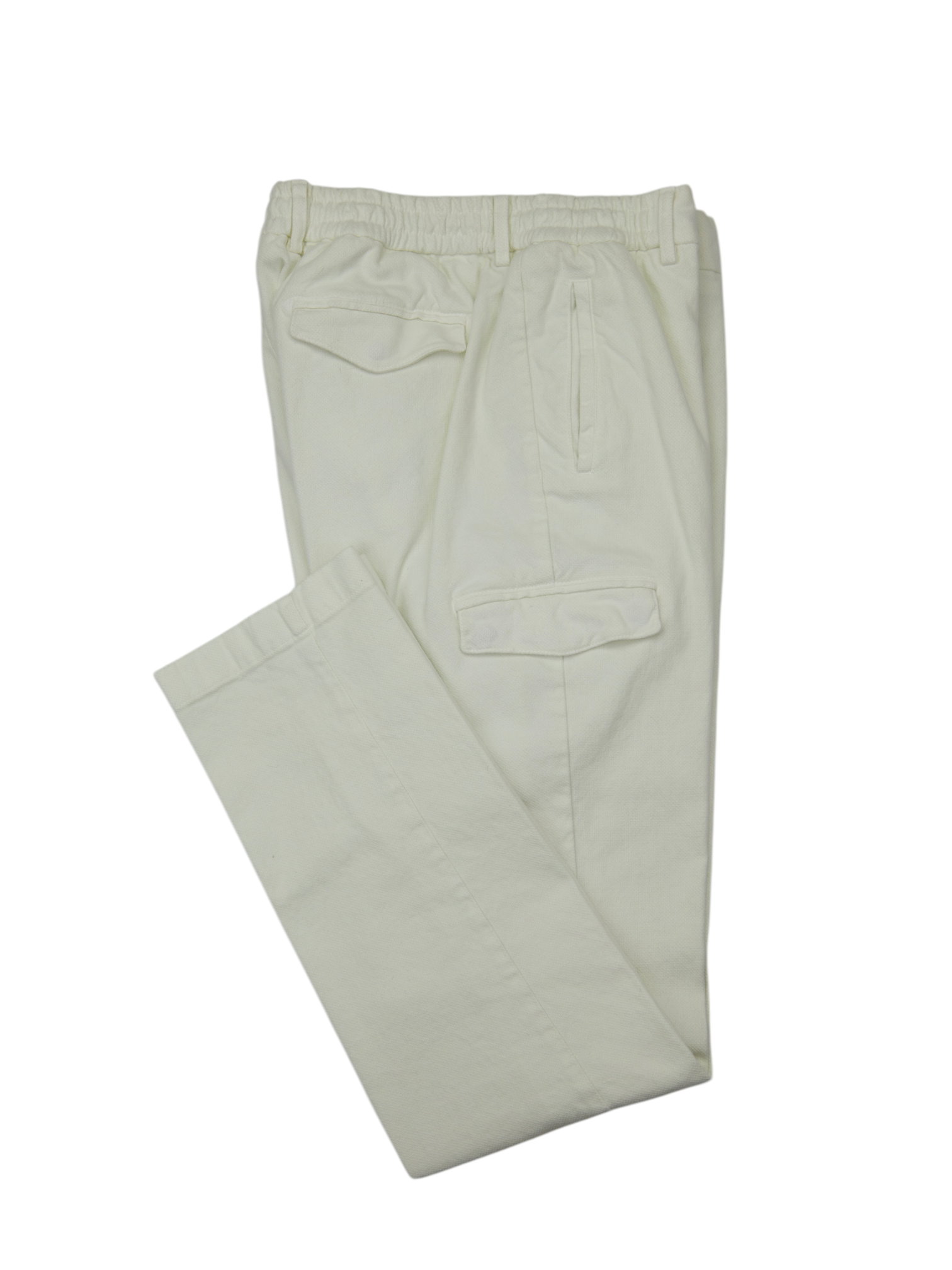 Berwich White Drawstring Chino