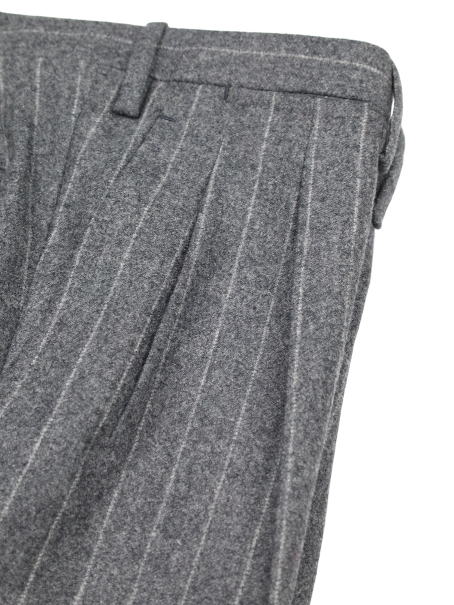 Kiton 3-Piece Grey Flannel Pinstripe Suit