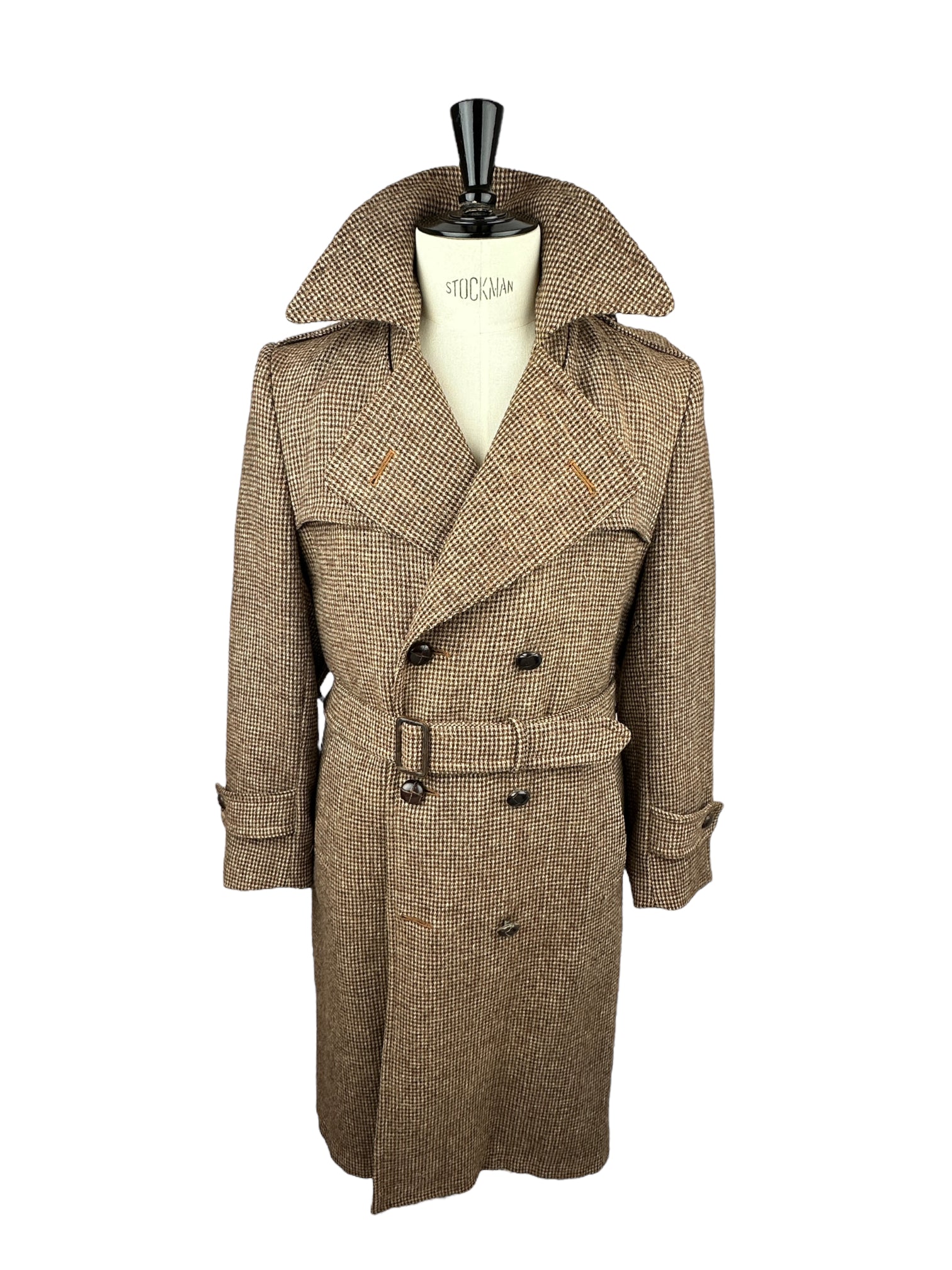 Harris tweed clearance overcoat mens