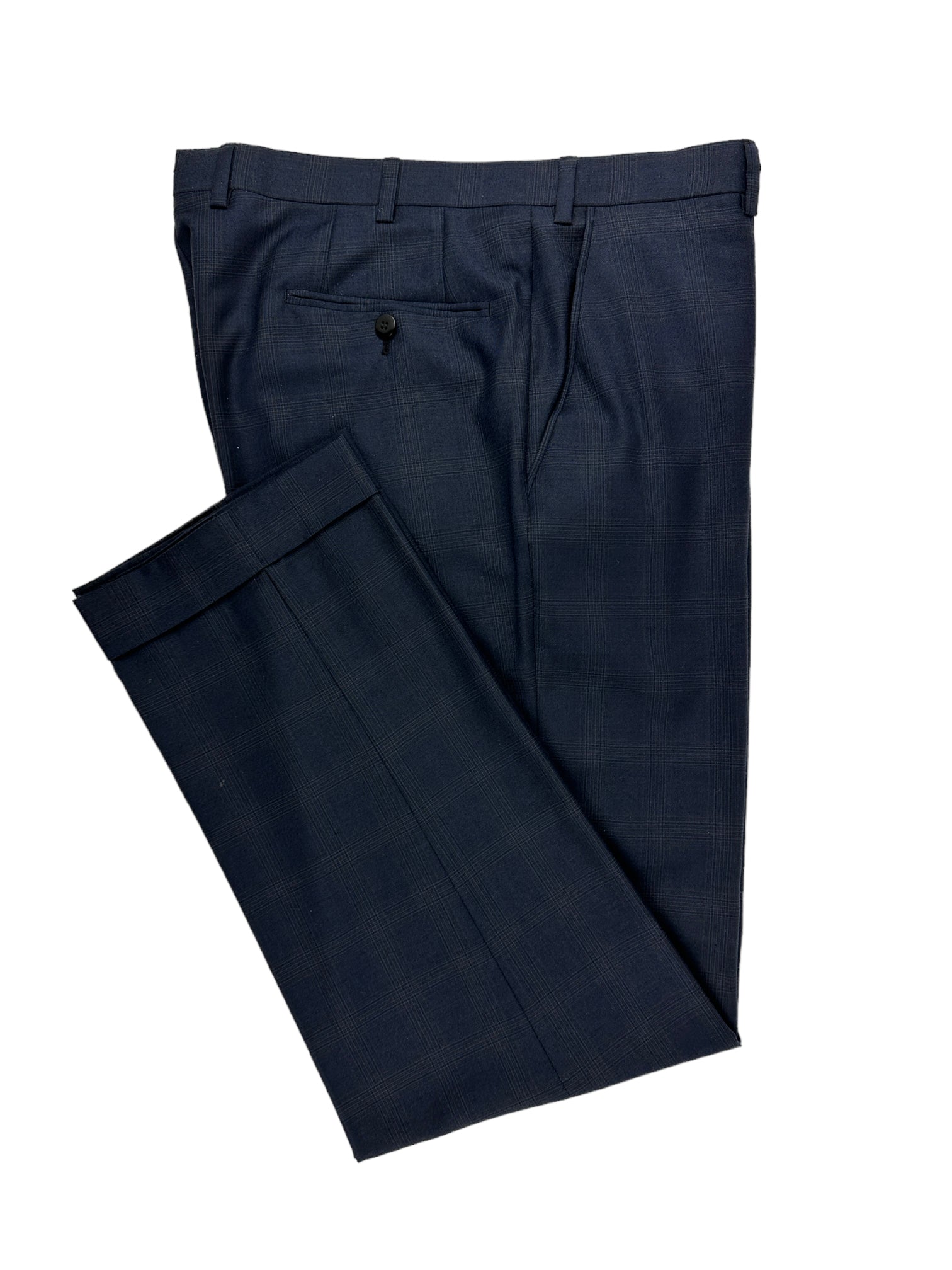 Brioni Navy Senato Glen Plaid Suit