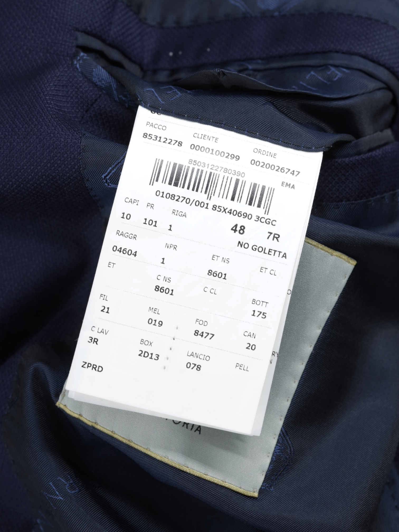 Corneliani Sartoria Navy Fine-Wool Blazer Jacket