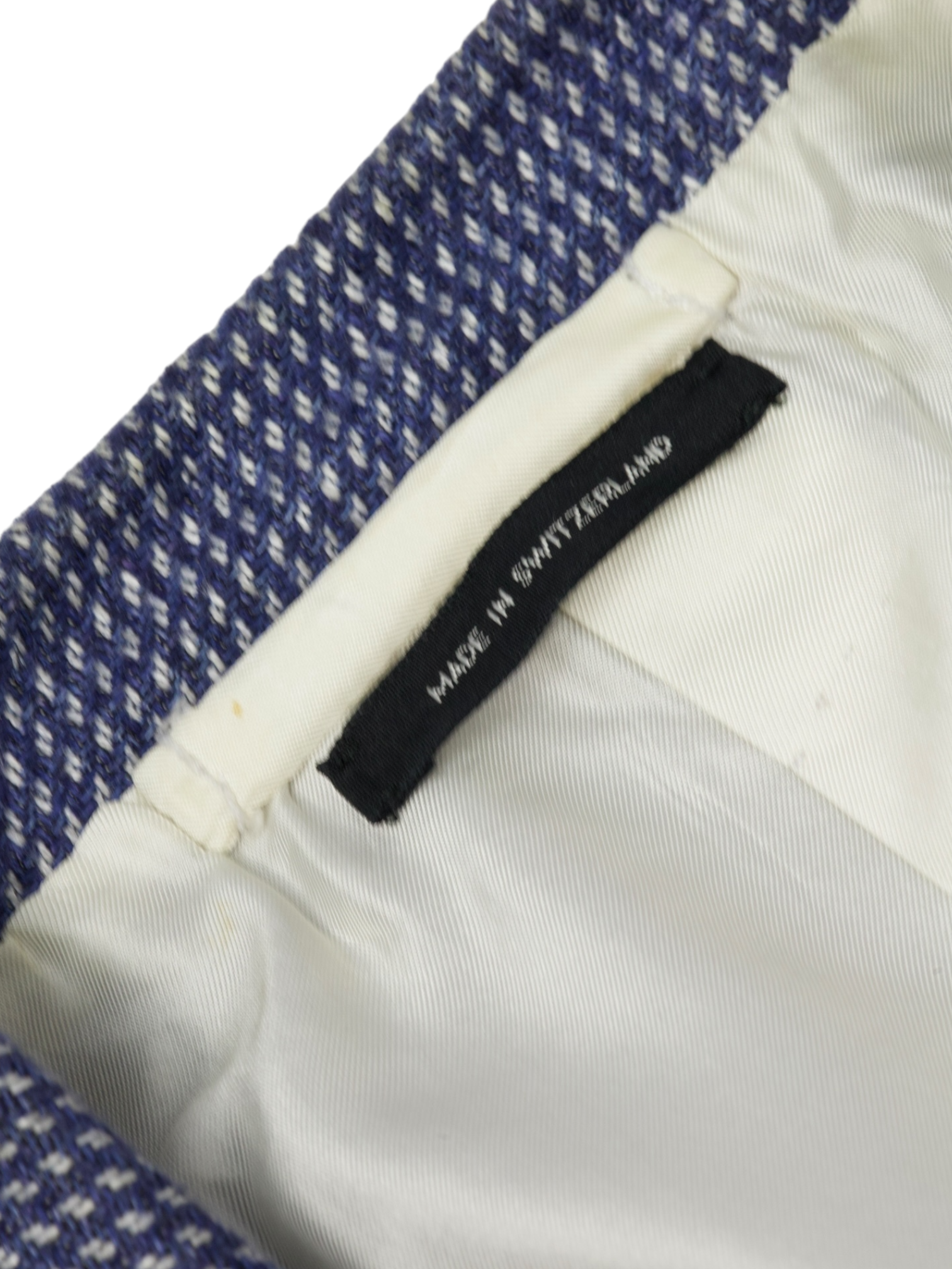 Tom Ford Blue Hemp & Wool Micro-Structure Jacket