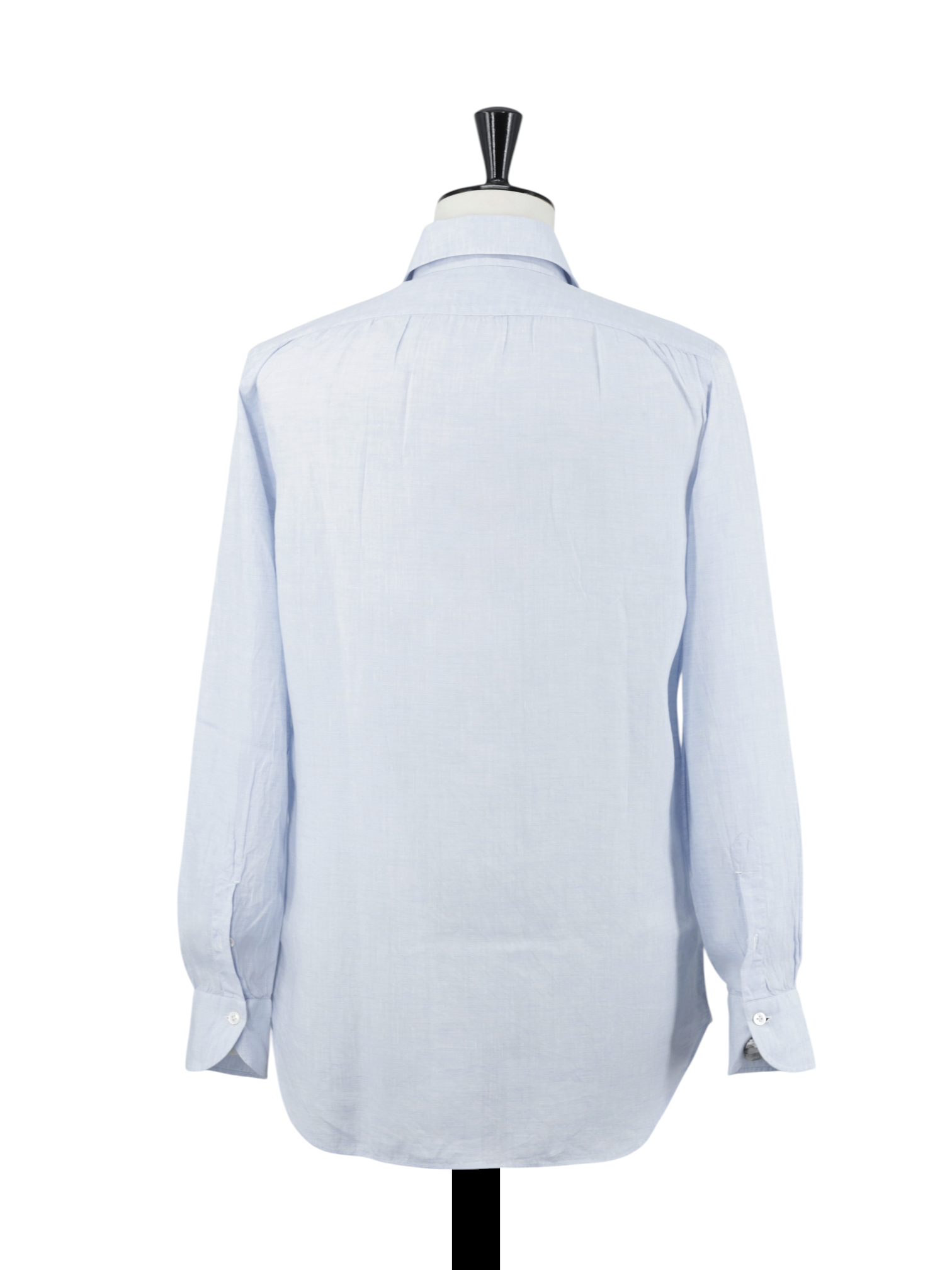 Finamore Ice-Blue Pure Linen Eduardo Summer Shirt