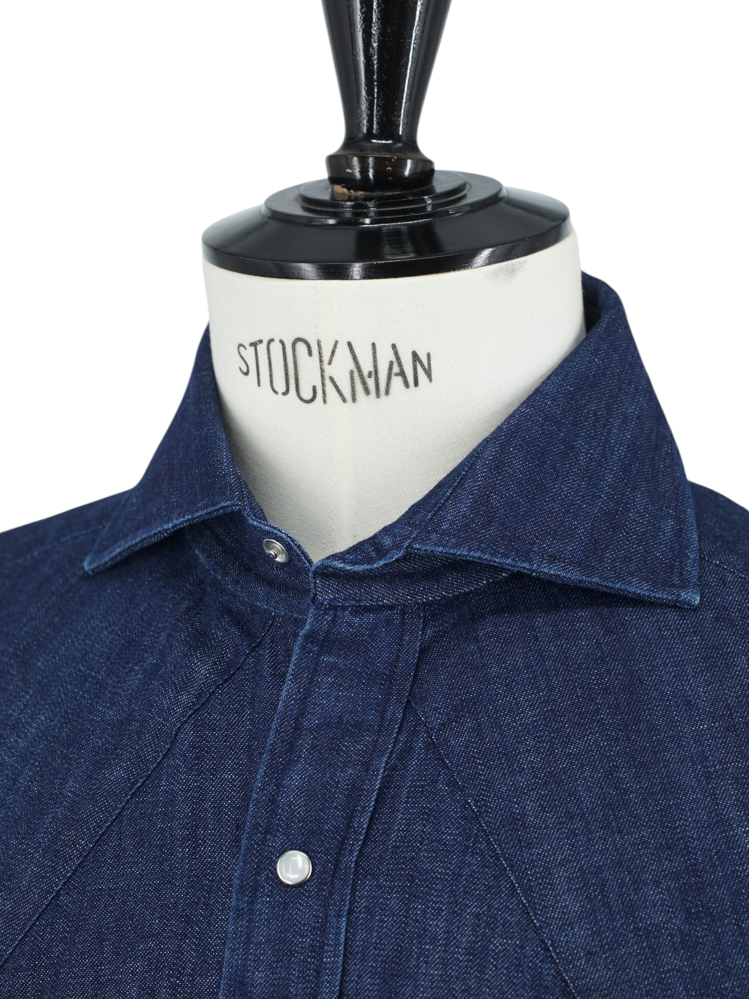 100 Hands Denim Blue Japanese-Denim Twill Western-Style Shirt