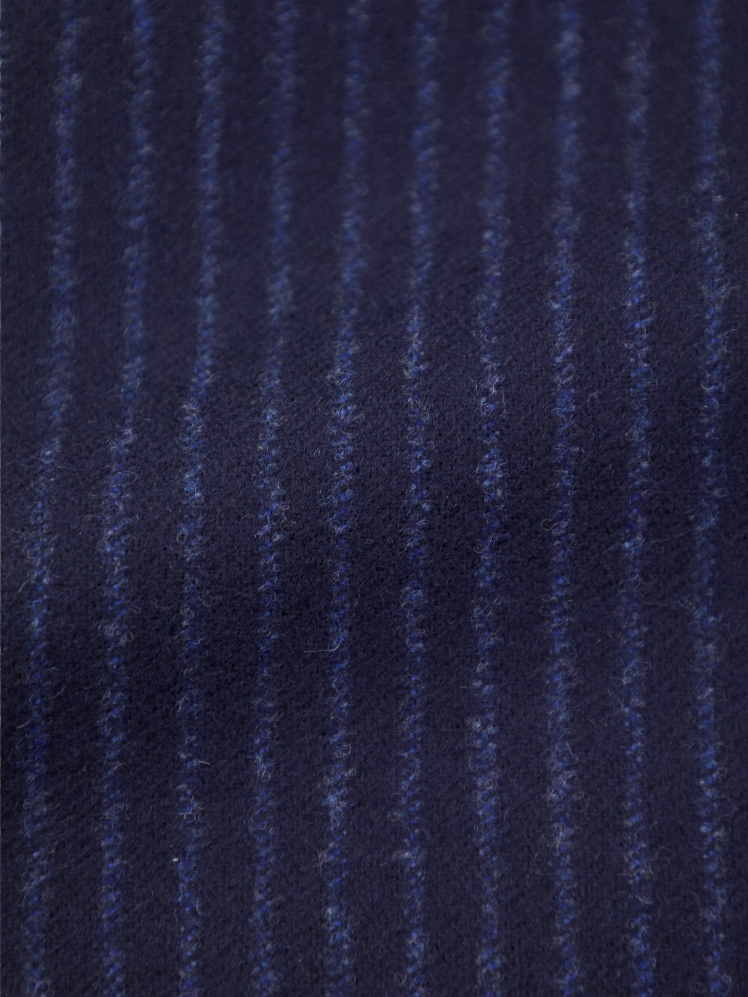 Ermenegildo Zegna Dark Blue Wool & Cashmere Flannel Pinstripe Suit