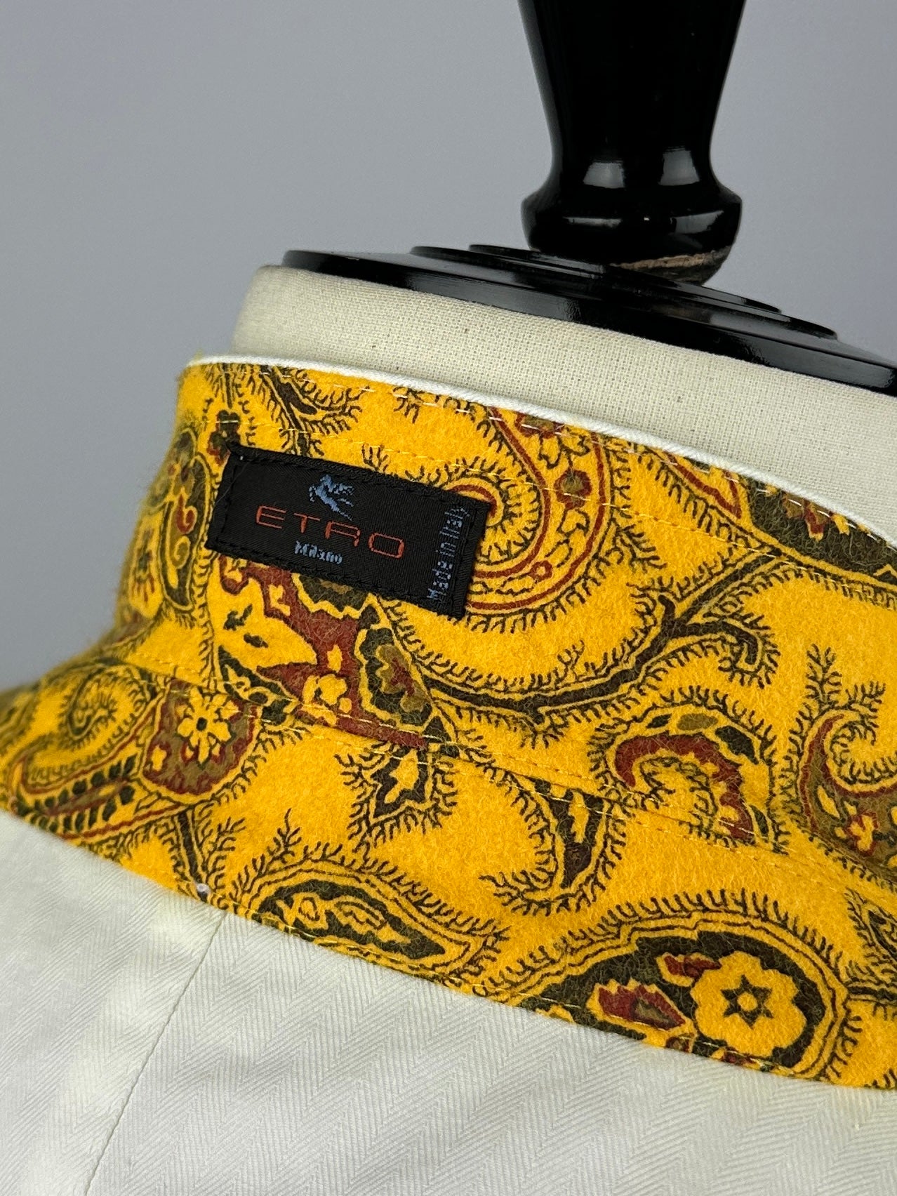 Etro White Cotton Herringbone Jacket