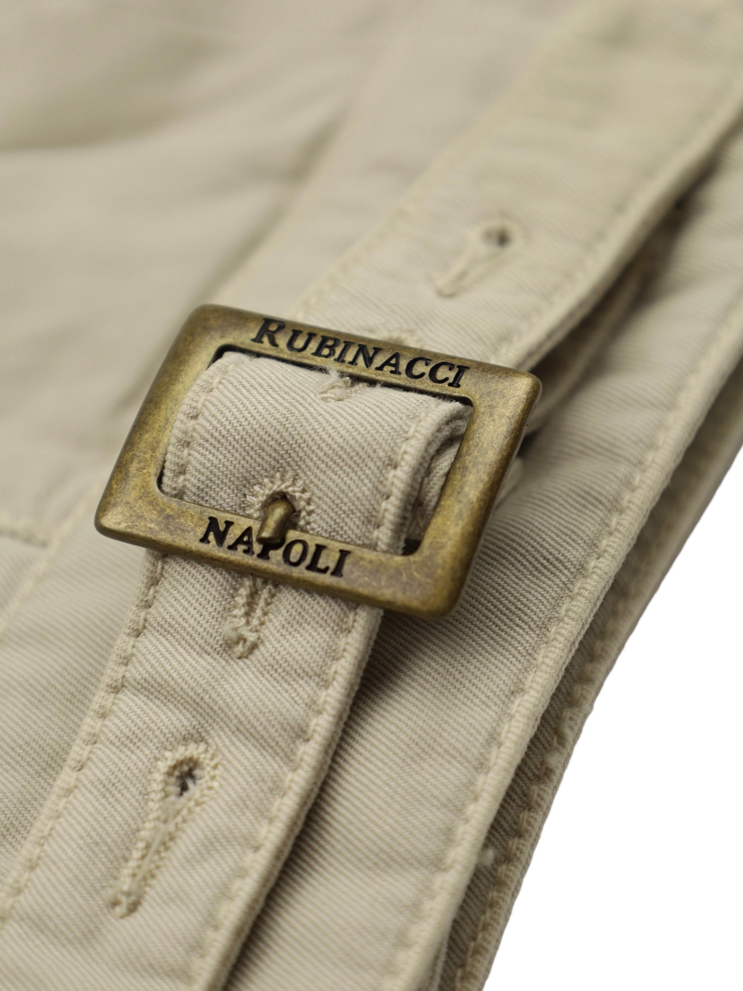 Rubinacci Beige Cotton Manny Gurkha Trousers