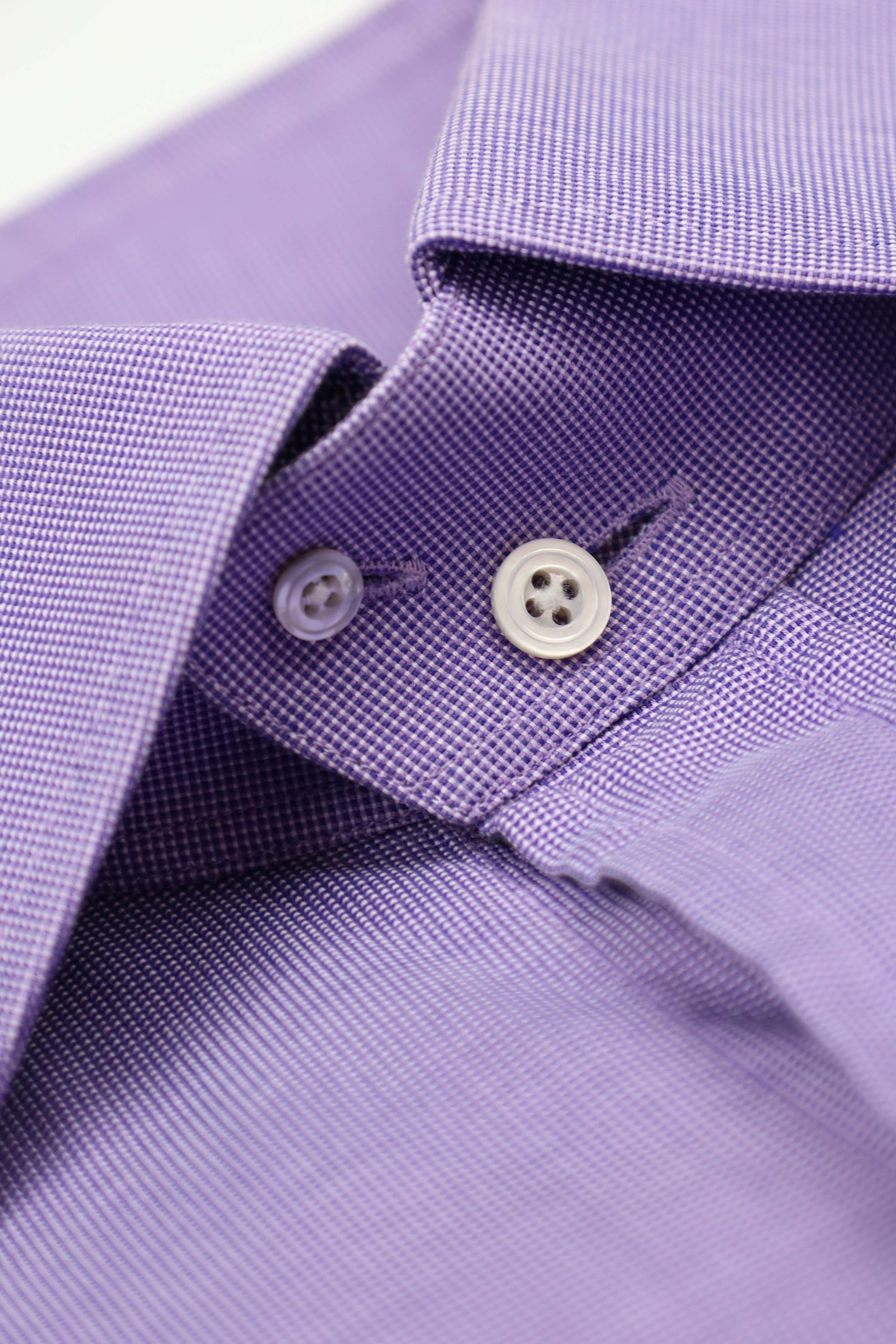 Tom Ford Lilac Micro-Pattern Shirt
