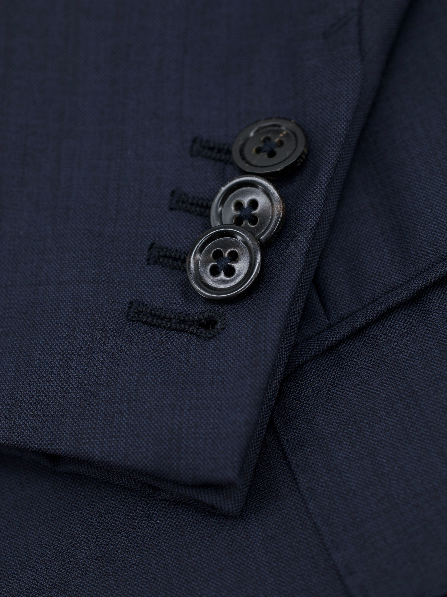 Zegna Navy Wool & Silk Trofeo 600 "Torin" Sharkskin Suit
