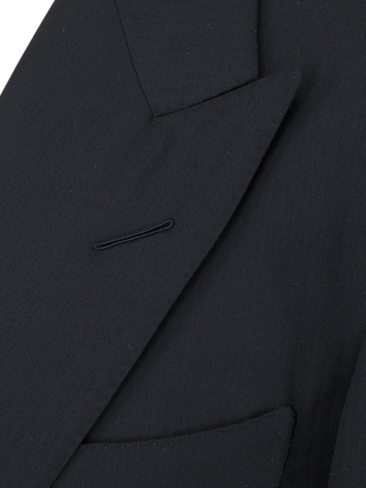 Tom Ford Black Fine-Wool Micro-Herringbone Windsor Suit