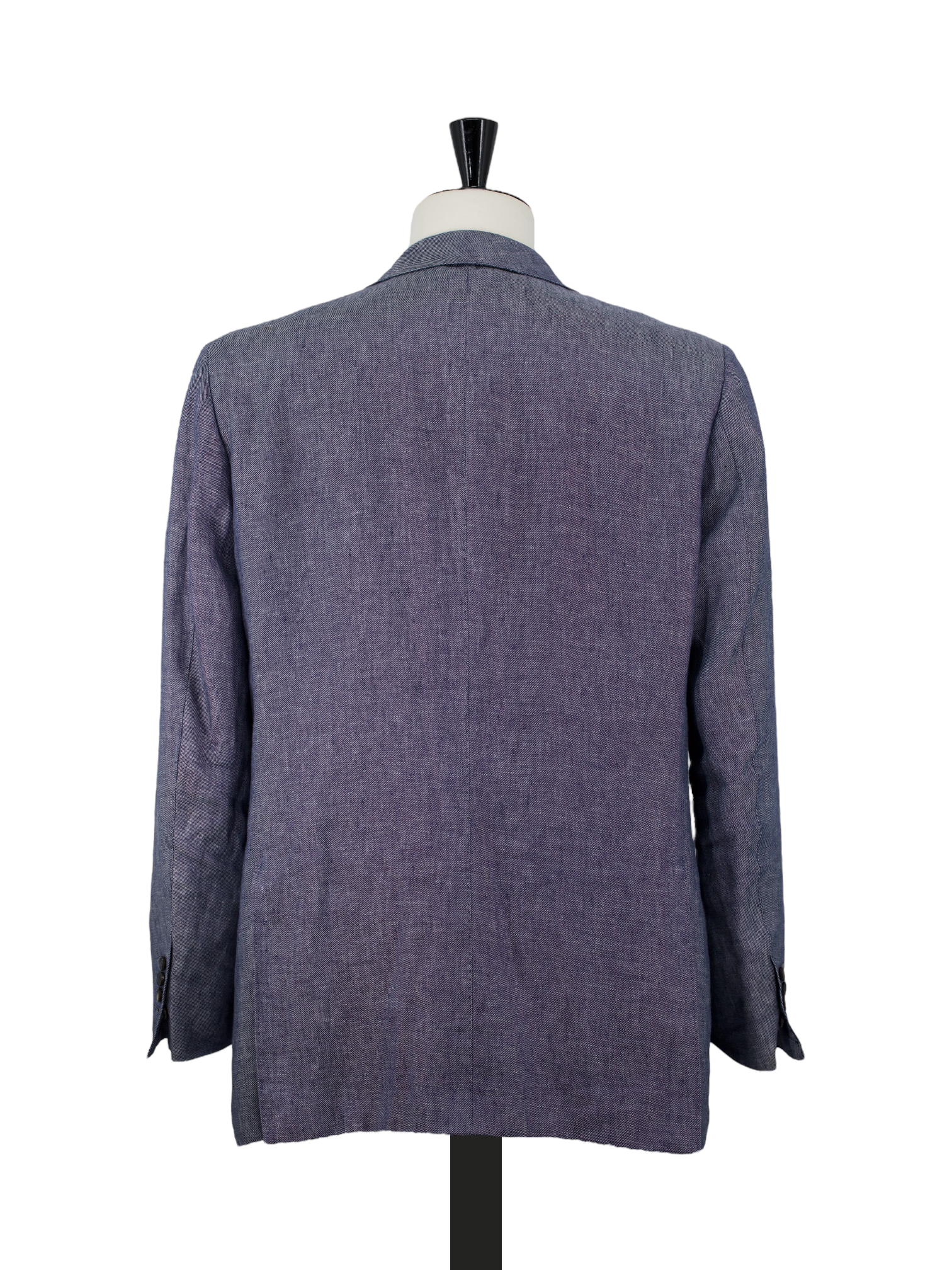 Cesare Attolini Steel Blue Pure-Linen Twill Summer Jacket