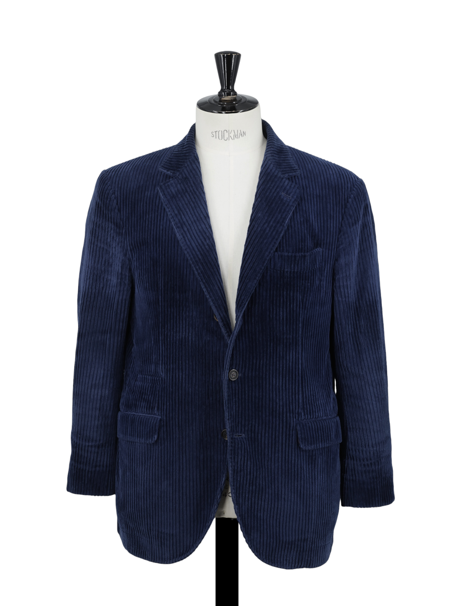 Brunello Cucinelli Dark Blue Pure-Cotton Vulcano-Corduroy Jacket